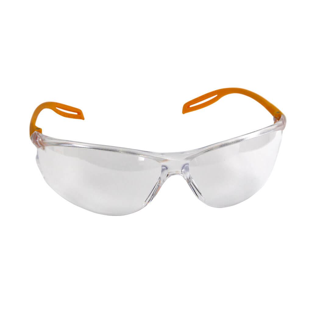 DuraDrive High Impact Safety Glasses with Clear Lens - ANSI Z87.1 Certified for Construction, Woodworking & DIY Projects