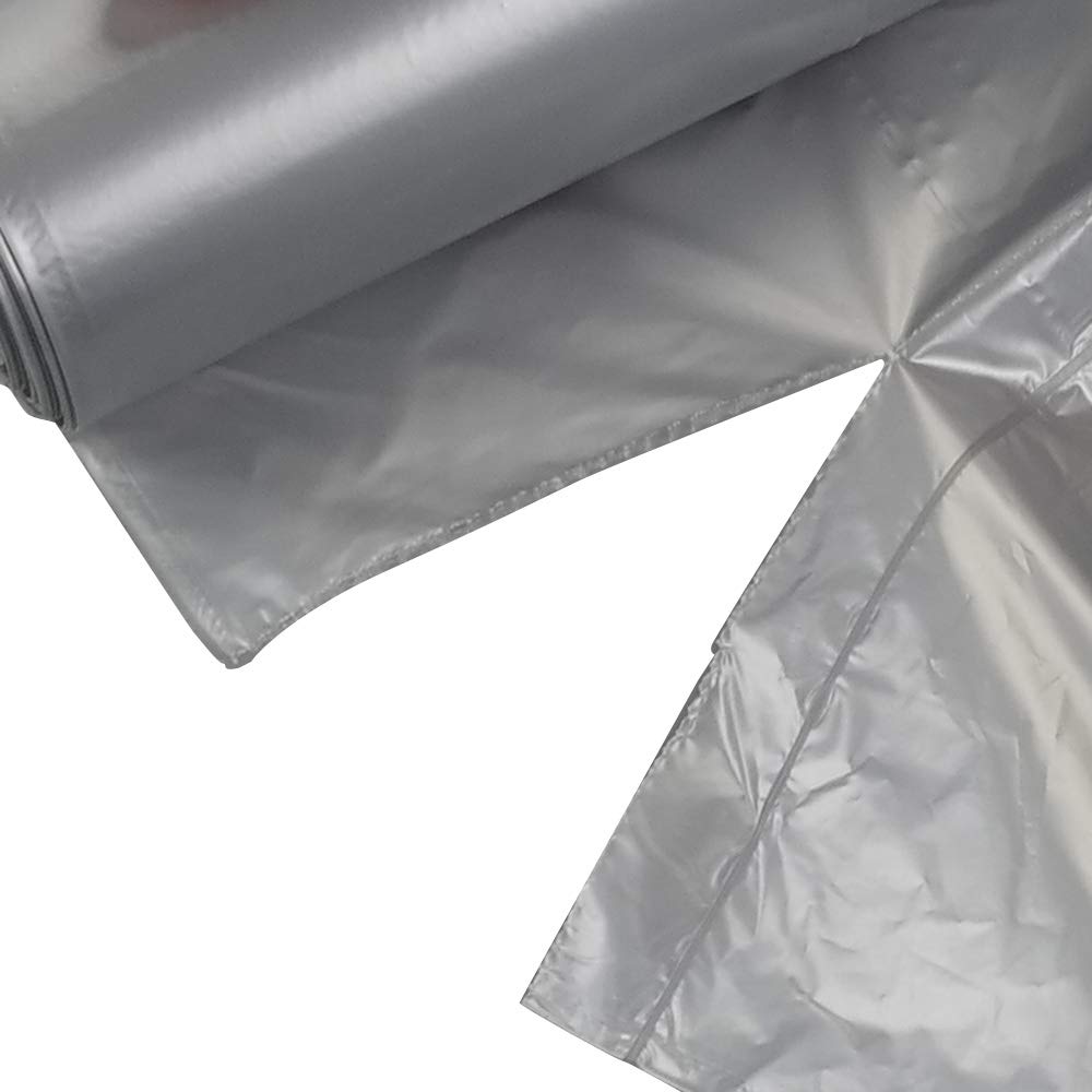 Obstnny 4 Gallon Small Trash Bags - 150 Count (6 Rolls) Grey Kitchen Garbage Can Liners for Bathroom, Office & RV Waste Disposal