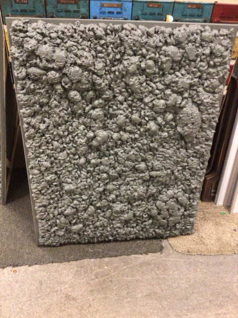 30 3/4 X 38 5/8 Inch Modern Gray Abstract Spray Foam Art Canvas Wall Decor - Perfect for Living Room, Bedroom & Office Spaces