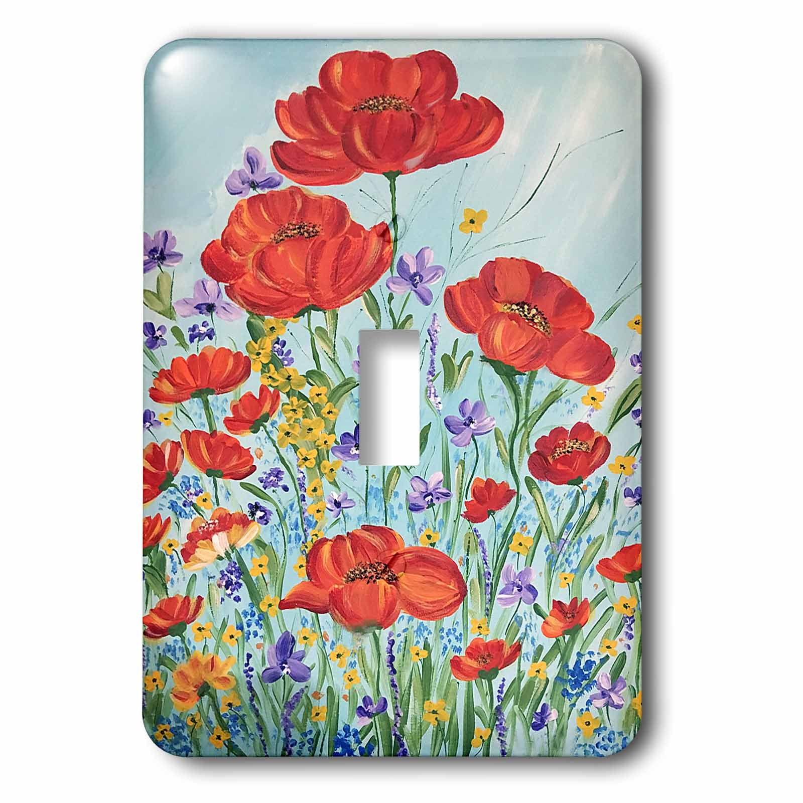 3D Rose Light Switch Cover - Decorative for Home & Office
