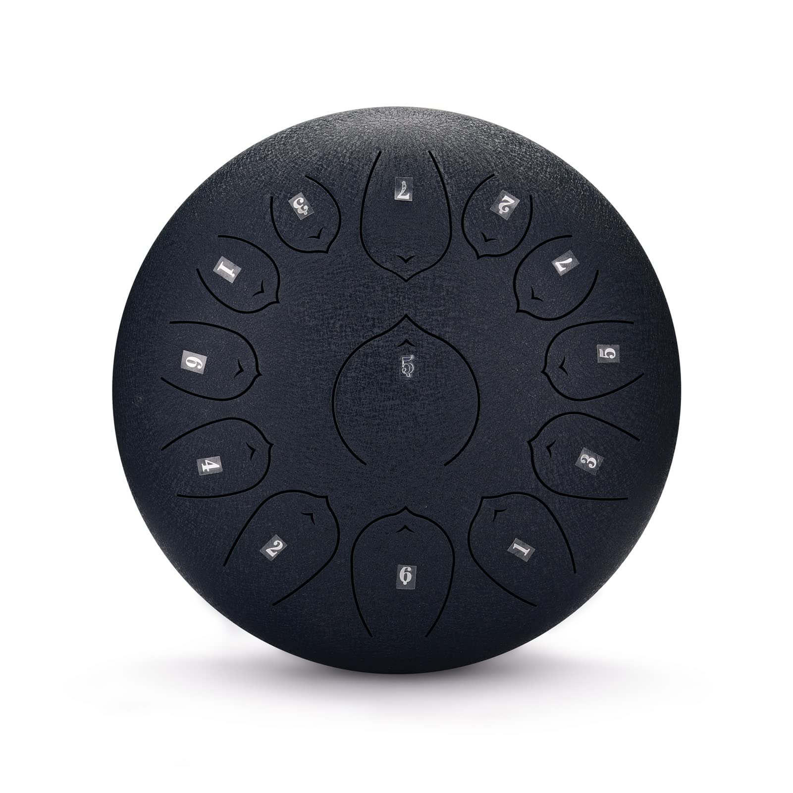 KERREY 12-Inch 13-Tone Steel Tongue Drum | Hand Pan Percussion Instrument | Mini Steel Drum for Meditation, Music Therapy & Relaxation (Color: D)