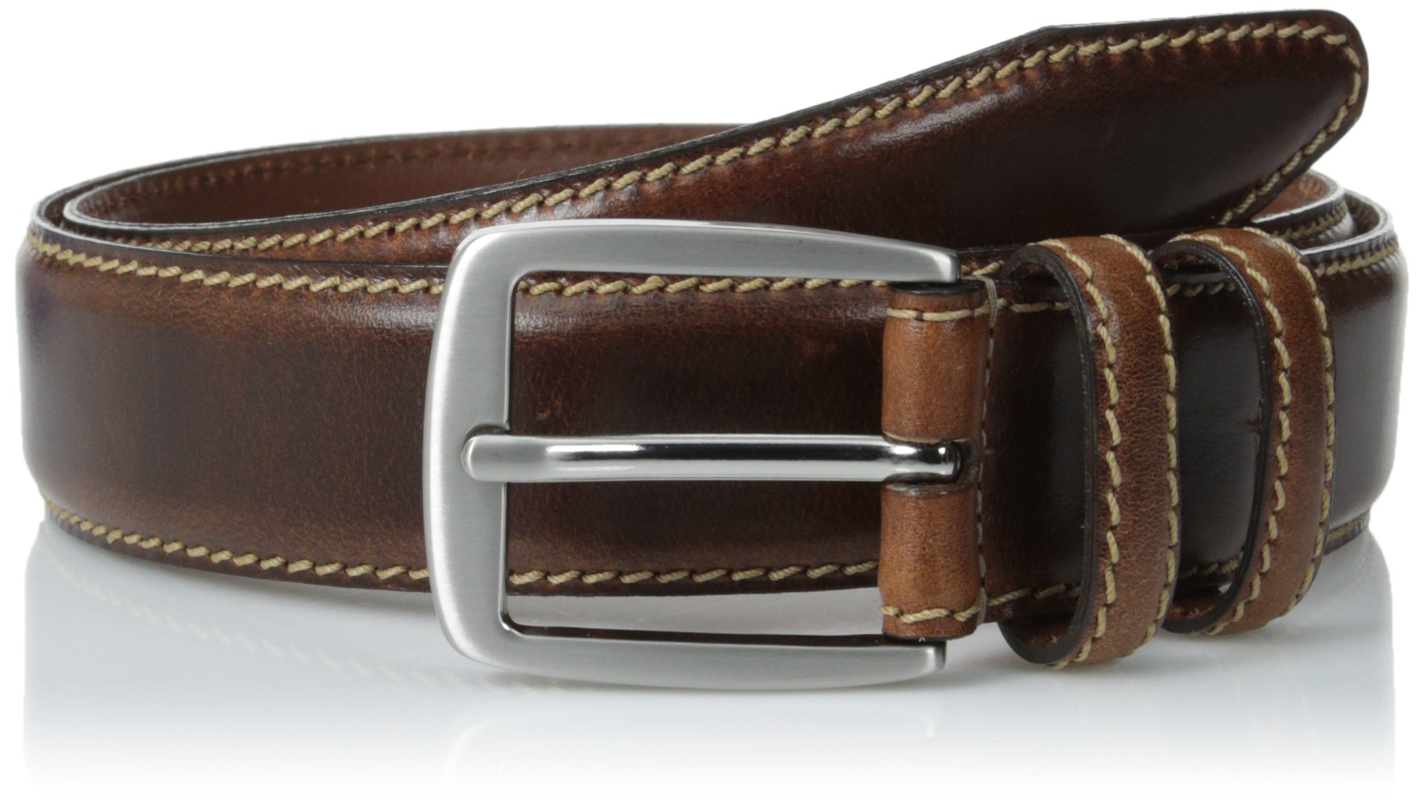 Allen Edmonds Men's Yukon Leather Dress Belt - Classic Brown Genuine Leather Belt for Business & Formal Wear | Perfect for Office, Suits & Professional Attire