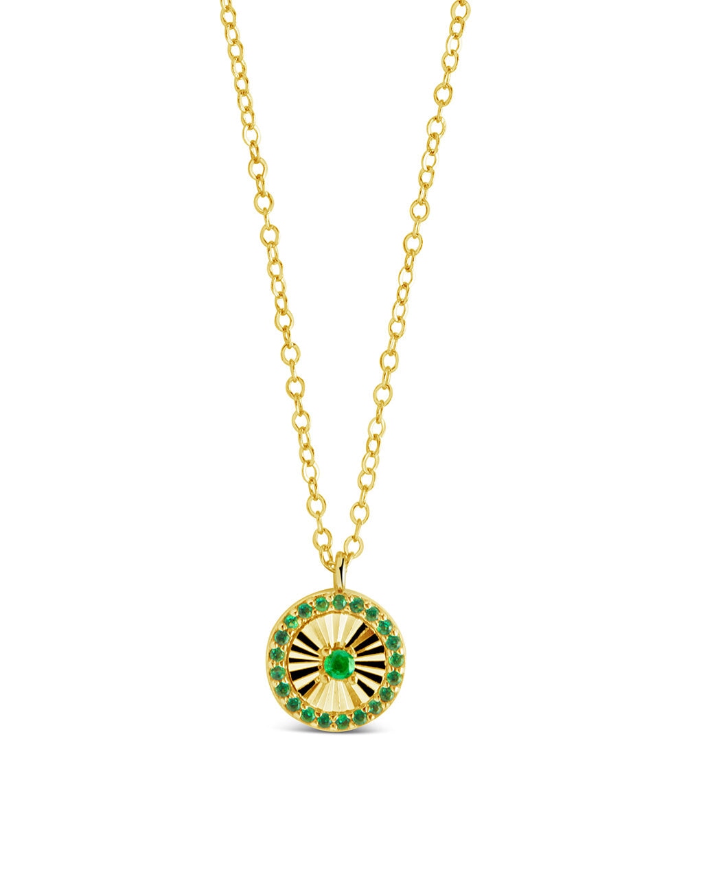 Katrina Emerald CZ Pendant Necklace - Elegant Cubic Zirconia Jewelry for Women | Perfect for Parties, Weddings & Special Occasions