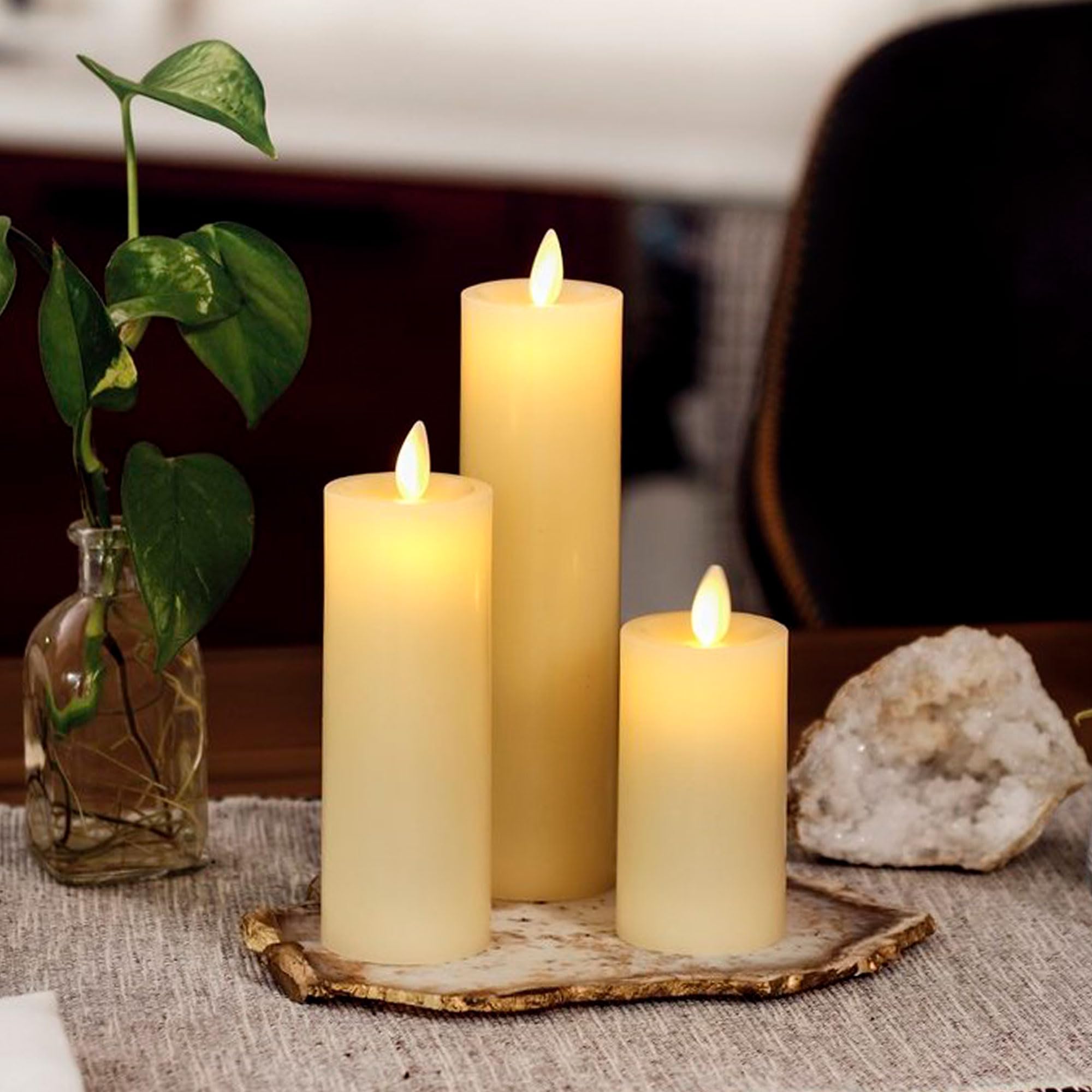 Luminara Classic Slim Flameless LED Candle - Ivory 2