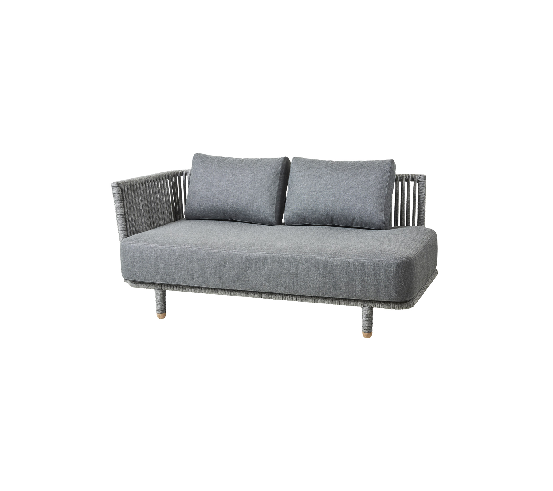 2-Seater Right Sectional Sofa for Living Room - Modern L-Shaped Couch with Comfortable Fabric Upholstery, Perfect for Small Spaces, Apartments and Cozy Home Decor
