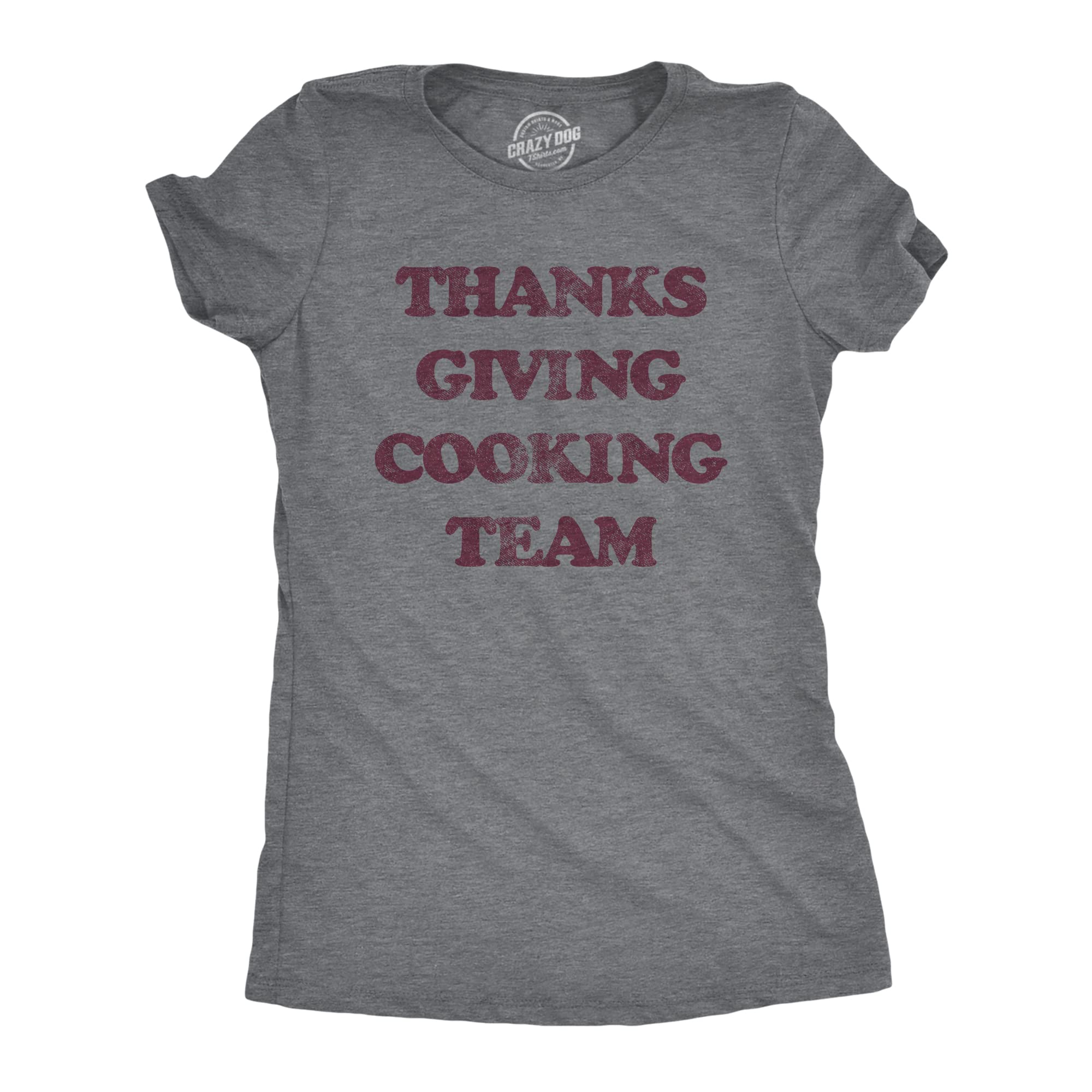 Funny Thanksgiving Chef T-Shirt for Women - Turkey Day Cooking Team Graphic Tee | Perfect for Holiday Family Dinners, Friendsgiving Parties & Turkey Trot Events