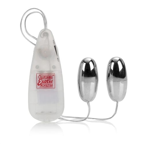 Pocket Exotics Vibrating Double Silver Bullet Massager - Sensual Couples Toy for Enhanced Intimacy & Pleasure - Perfect for Date Nights & Romantic Getaways