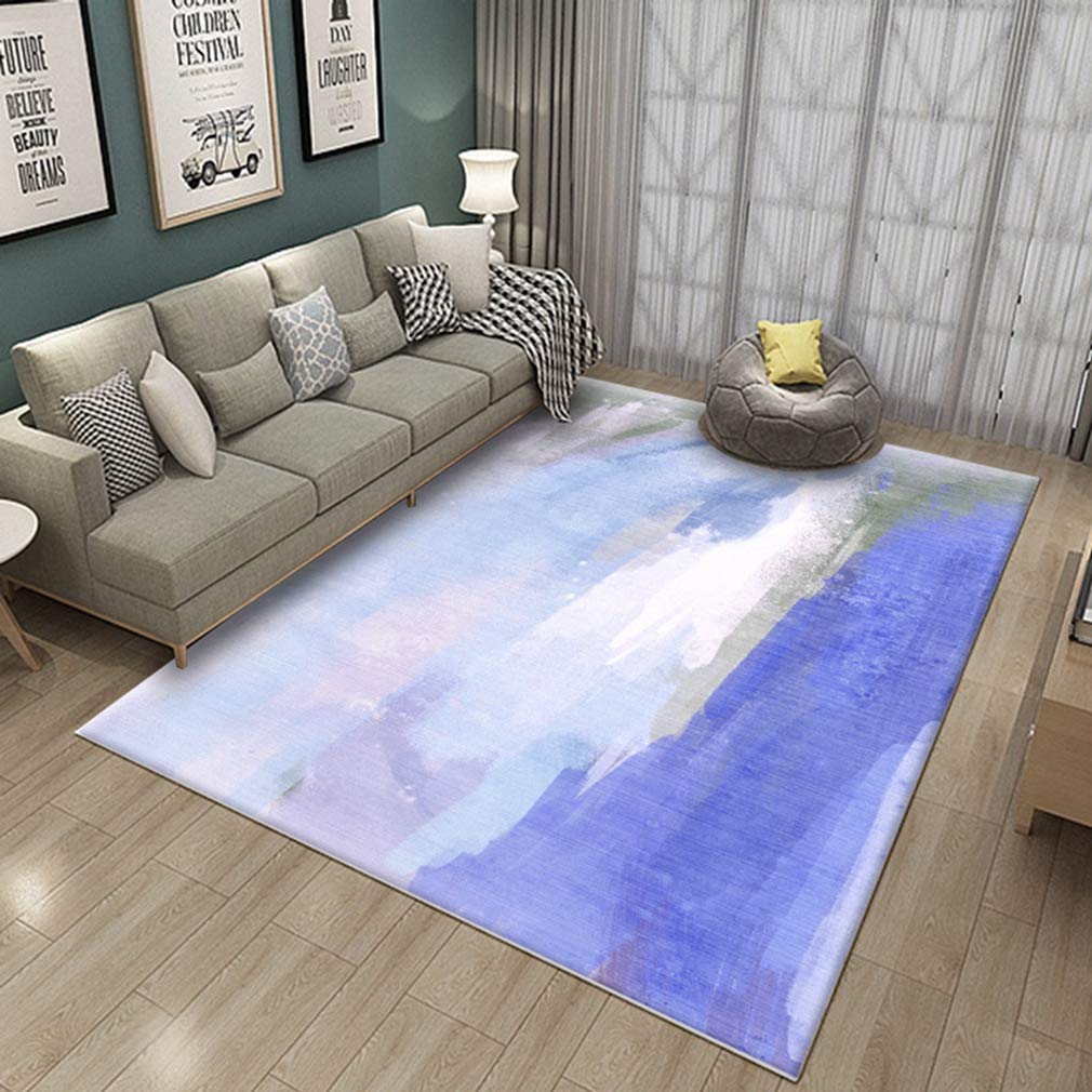 Soft Abstract Art Area Rug - Non-Slip Fleece Carpet for Living Room, Bedroom & Nursery - Modern Nordic 3D Design Indoor/Outdoor Rug (2'x4') - Perfect for Kids Crawling, Home Decor & High-Traffic Areas