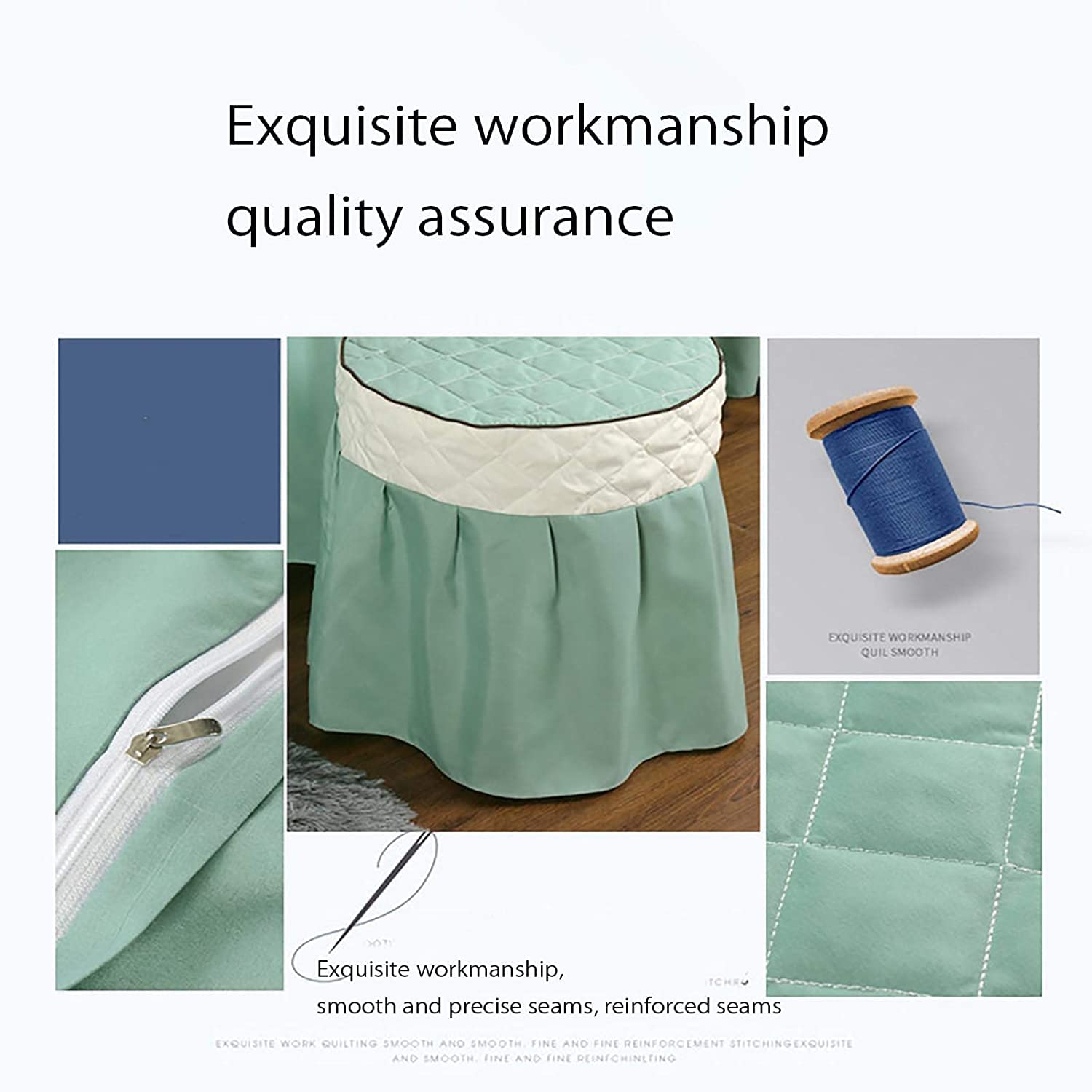 HOMONEY 100% Cotton Massage Table Linen Set - 4 Piece Round Massage Sheets with Face Hole for Spa, Salon & Beauty Treatments (70x190cm/28x75inch) - Soft & Breathable Bed Cover for Professional Massage Therapy & Relaxation