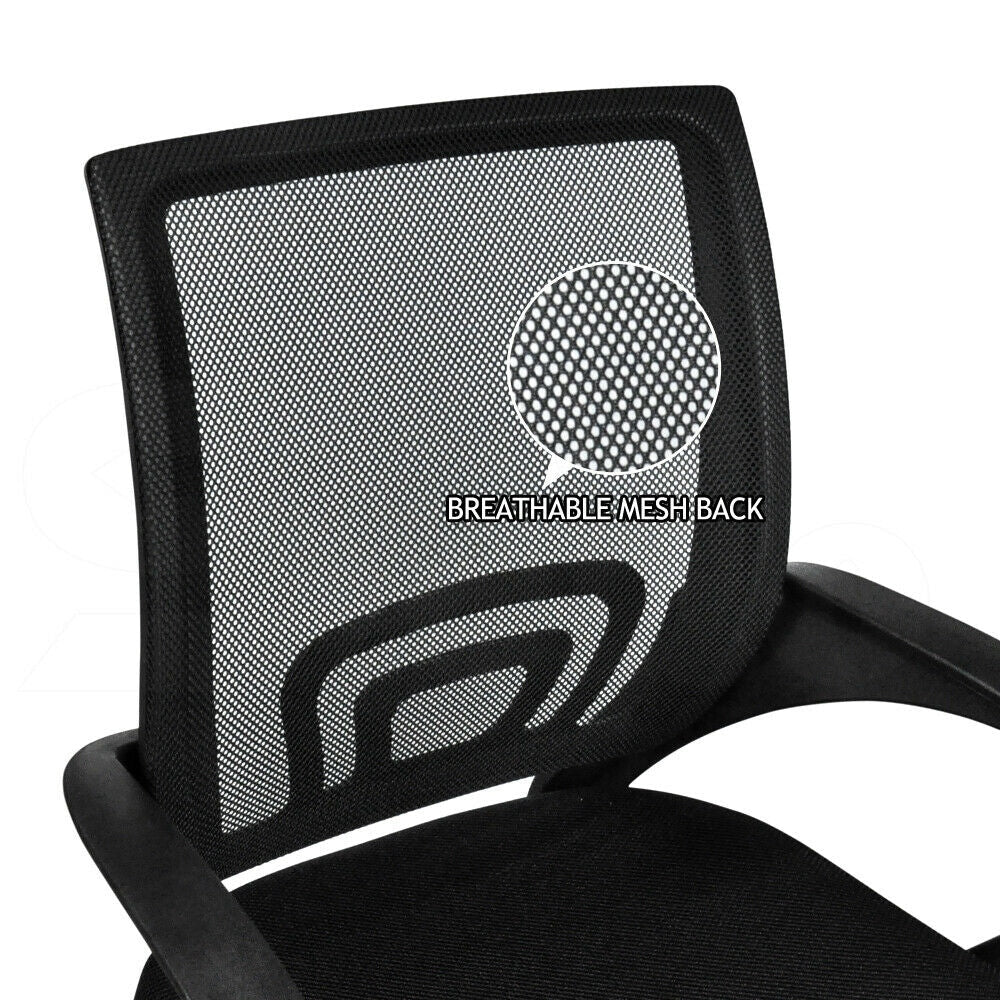 2 Pack Ergonomic Mesh Office Chair - Adjustable Mid Back Computer Desk Chair with Lumbar Support for Home & Office Use - Perfect for Long Hours of Work or Gaming