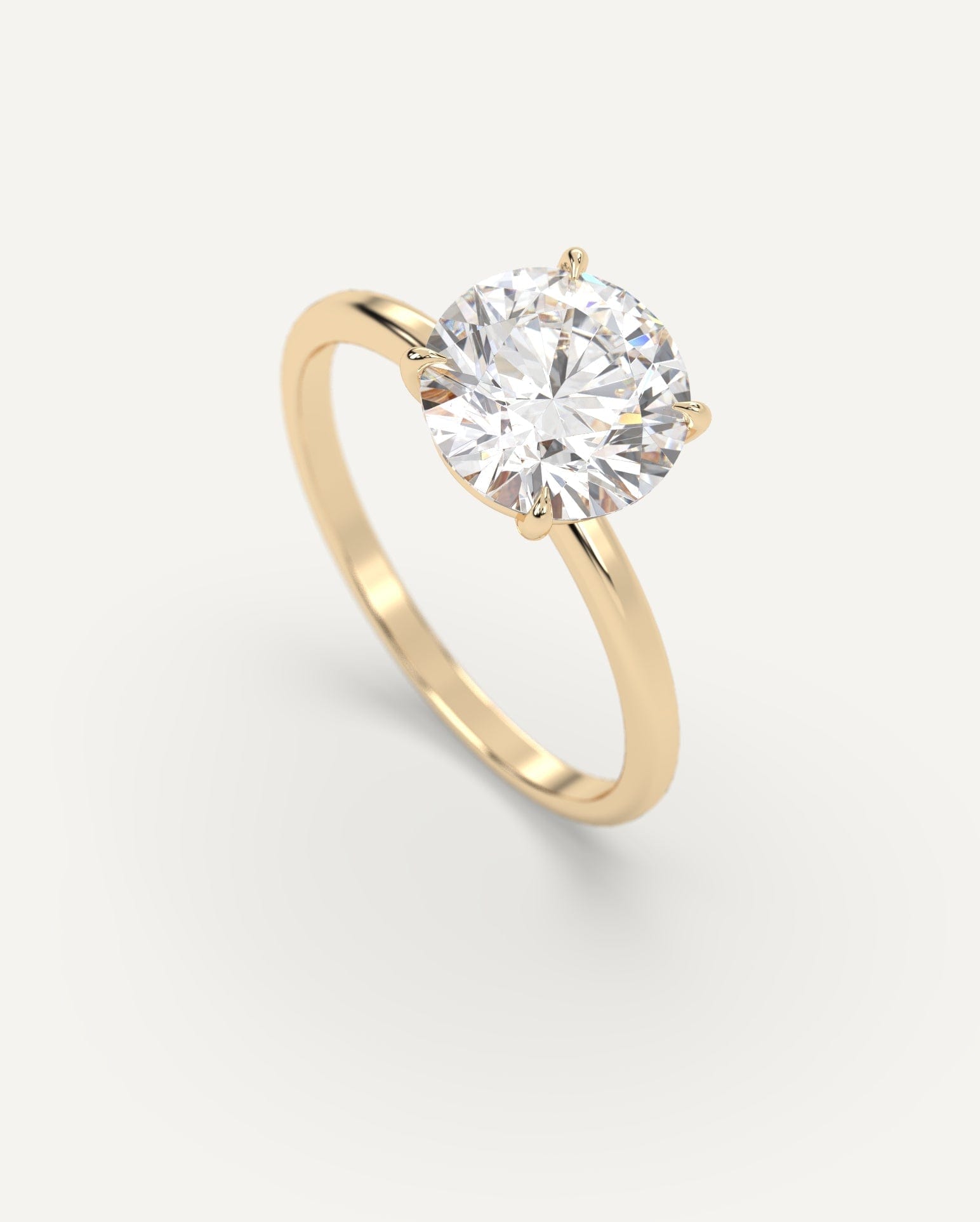 2 Carat Round Cut Diamond Ring - Elegant Solitaire Engagement Ring for Women | Perfect for Proposals, Weddings & Anniversaries