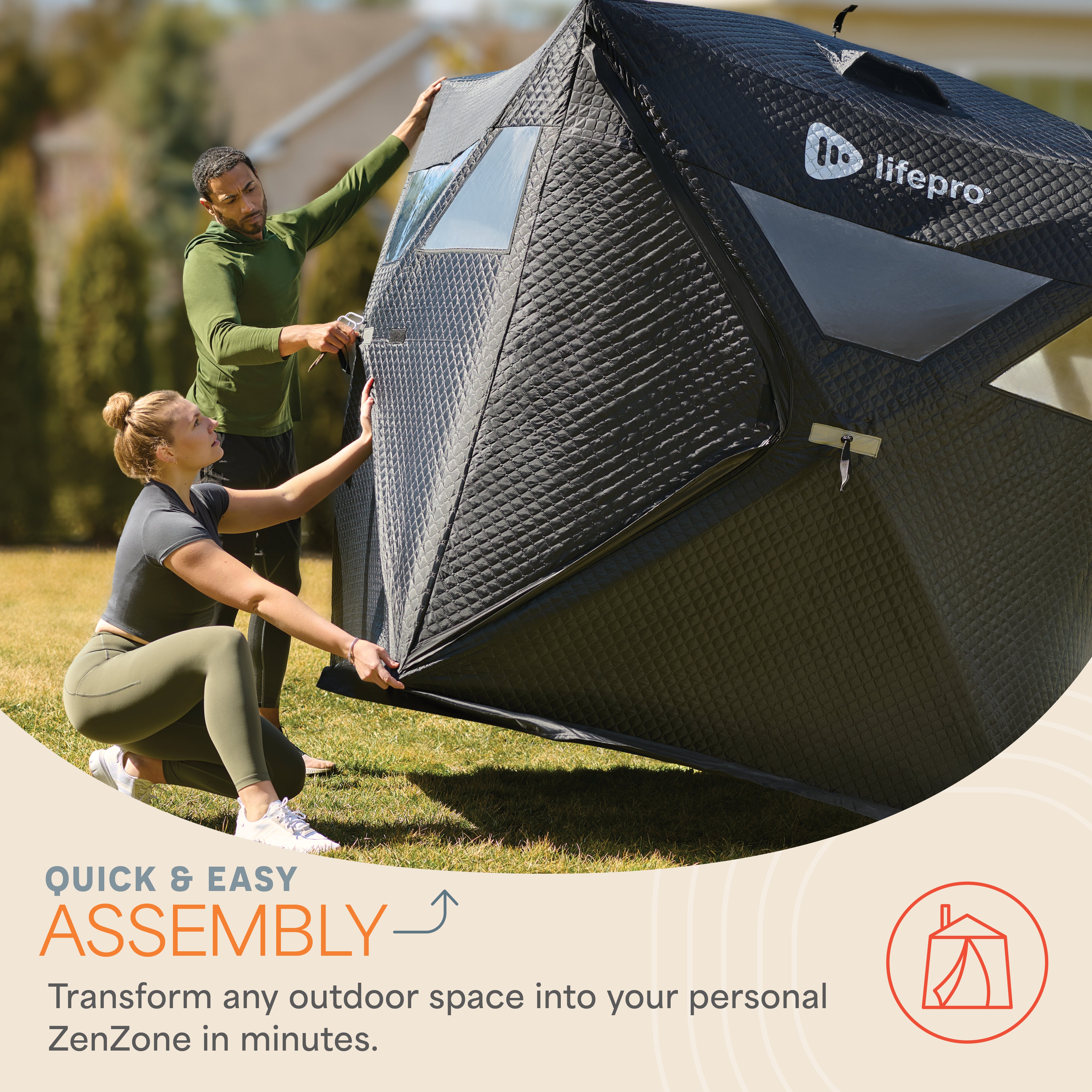 ZenZone Portable Infrared Sauna Tent for Home Detox & Relaxation - Perfect for Personal Spa, Yoga, and Wellness Therapy