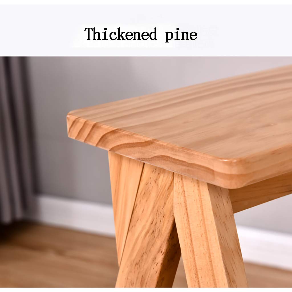 Solid Wood Folding Step Stool - Multifunctional Kitchen & Dining Room Ladder Stool, Foldable Step Stool for Home, Office, and Outdoor Use