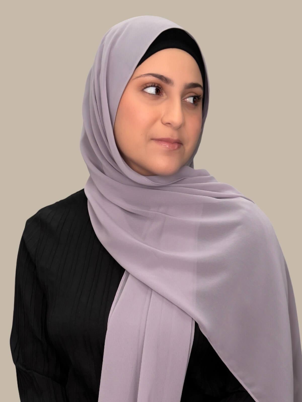 Luxury Chiffon Hijab Viola - Modish Girl Elegant Muslim Scarf for Women - Perfect for Prayer, Daily Wear & Special Occasions