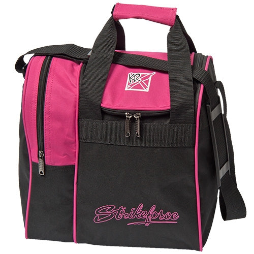 KR Strikeforce Rook Pink Single Bowling Ball Tote Bag - Lightweight & Durable Bowling Accessory for Women & Men - Perfect for League Play, Practice & Tournaments