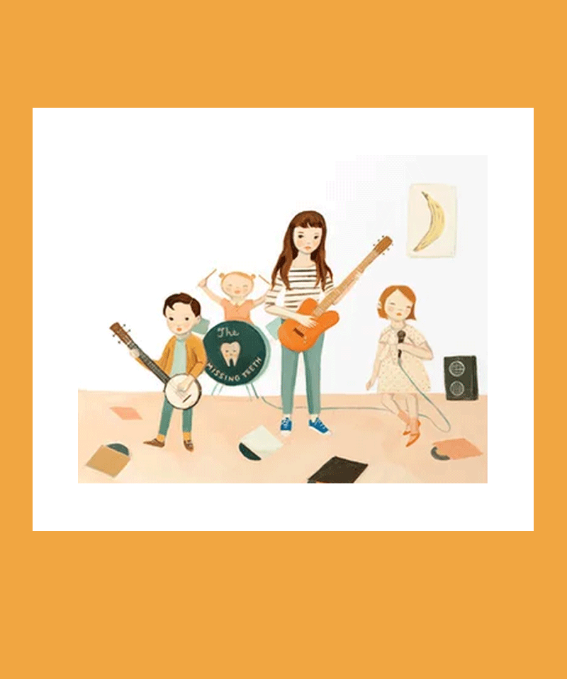 The Band Dream World Print by Emily Winfield Martin - Whimsical Fantasy Art Poster for Nursery, Kids Room & Home Decor