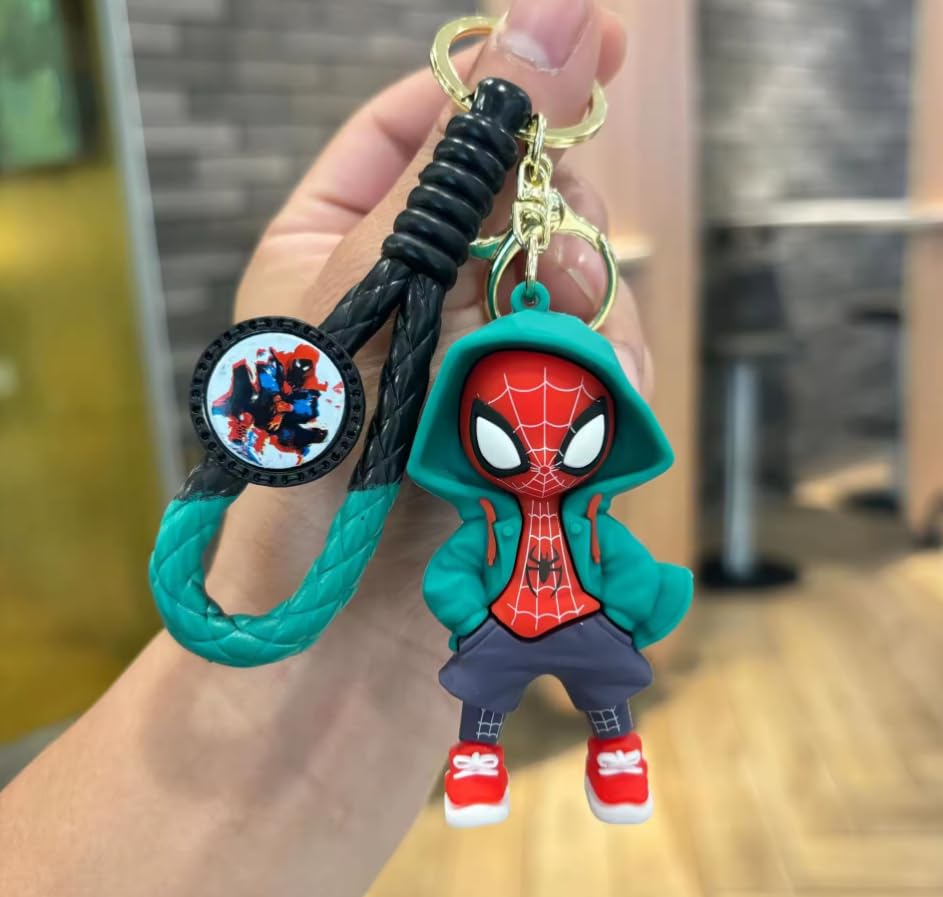 Cute Cartoon Characters Keychain for Girls & Boys - Silicone Keychain Accessories, Keyring, Key Purse, Backpack & Car Charms - Perfect Kids Gifts for Birthdays, School & Travel