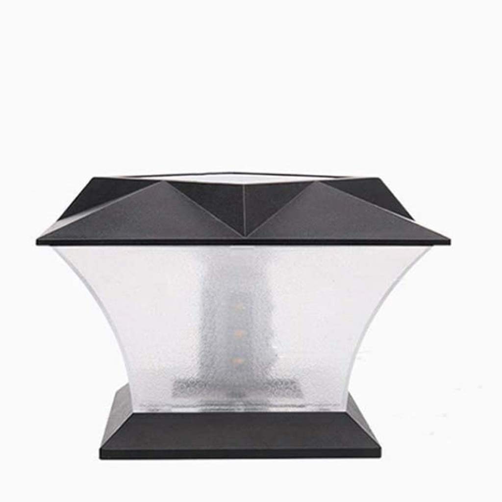 GPPZM Solar Powered Outdoor Column Lights - Waterproof Garden & Street Lighting for Pathways, Driveways, and Landscaping | Weather-Resistant Solar Post Lights for Yard, Patio, and Walkway Decoration