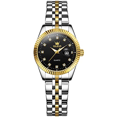 06-Black Dial/Two Tone Bracelet