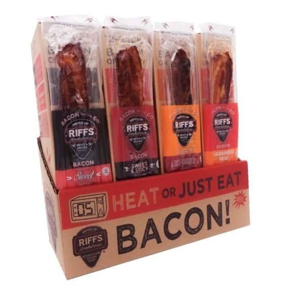 Riffs Smokehouse Habanero Meat Candy - Spicy Beef Jerky Snacks (12-Pack Case) - Perfect for Camping, Road Trips & Office Snacking
