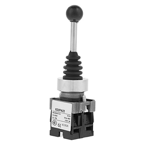 1Pc XD2PA22CR 2-Position Spring Return Momentary Joystick Switch - Bidirectional Reset Intersect Switch for Arcade Games & Industrial Control Panels