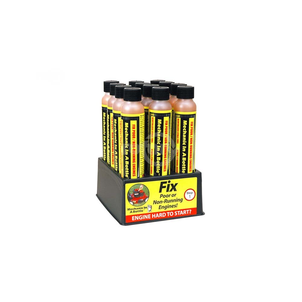 Mechanic In A Bottle 4 Oz - 12 Pack | Engine Oil Stop Leak Treatment for Cars & Trucks | Fixes Leaks in Gaskets, Seals & O-Rings | Ideal for DIY Auto Repairs & Maintenance