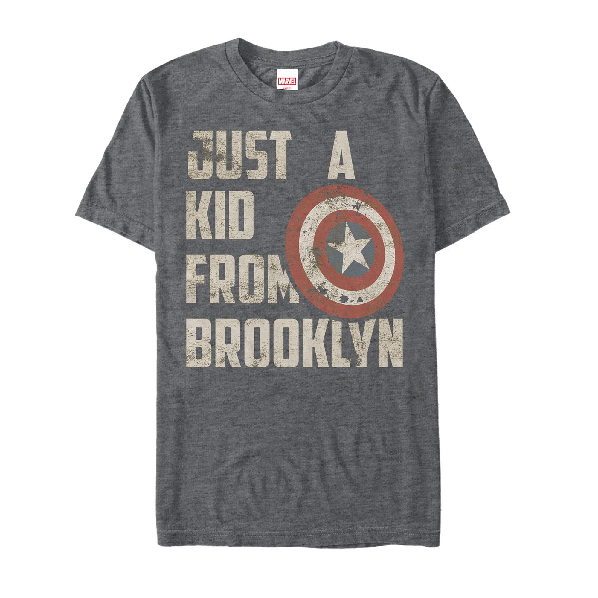 Marvel Captain America Kid from Brooklyn Graphic T-Shirt for Men - Cool Superhero Tee for Casual Wear, Cosplay & Gifts