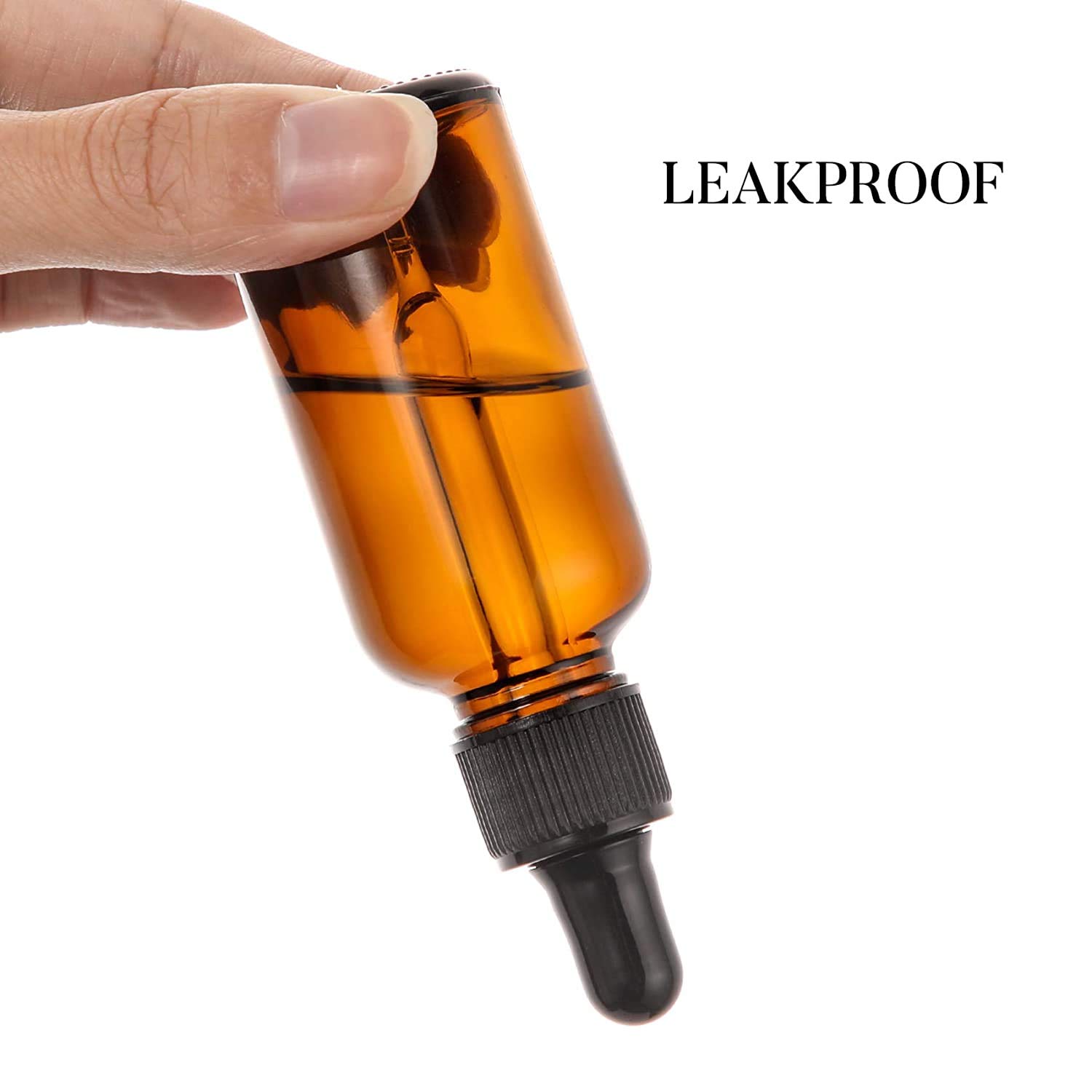 Amber Glass Bottle with Dropper & Pipette - 100ml (1 Pack) - Essential Oil Storage, DIY Skincare, Herbal Tinctures - Perfect for Aromatherapy & Natural Remedies