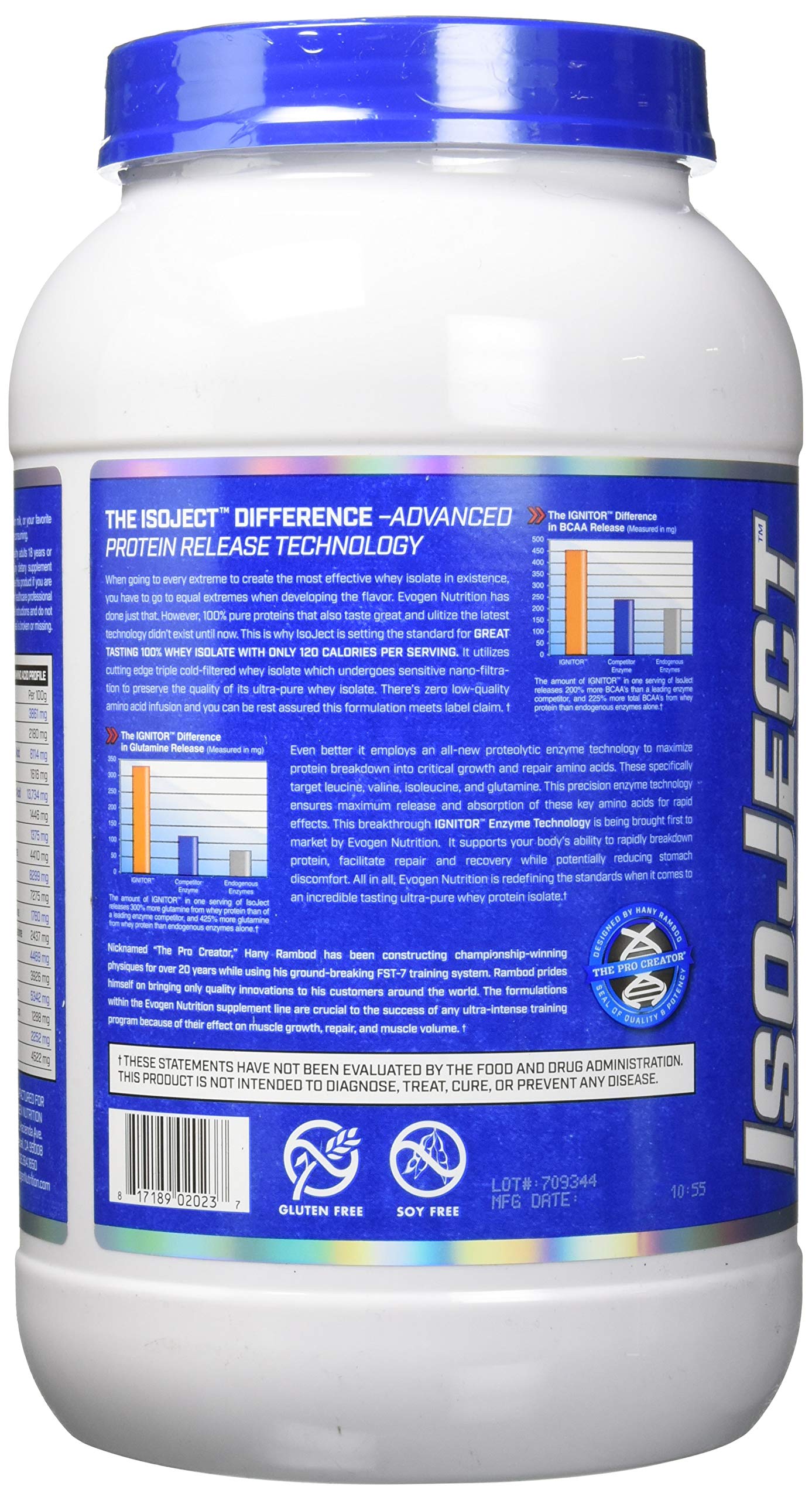 Evogen Isoject Whey Protein Isolate Powder - Ultra Pure Chocolate Peanut Butter Flavor with BCAAs, EAAs & Digestive Enzymes for Muscle Recovery & Growth | Post-Workout, Meal Replacement & Fitness Supplement | 28 Servings