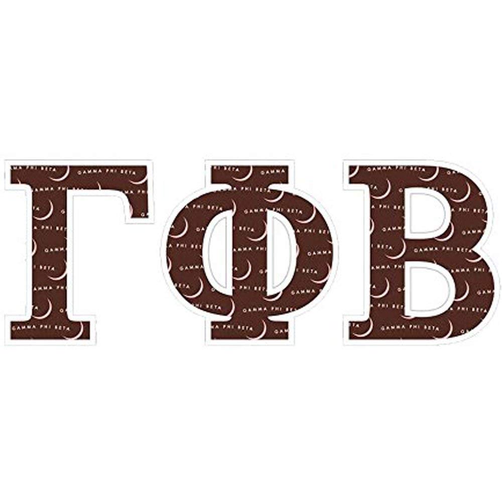 Gamma Phi Beta Mascot Greek Letter Sticker - 2.5