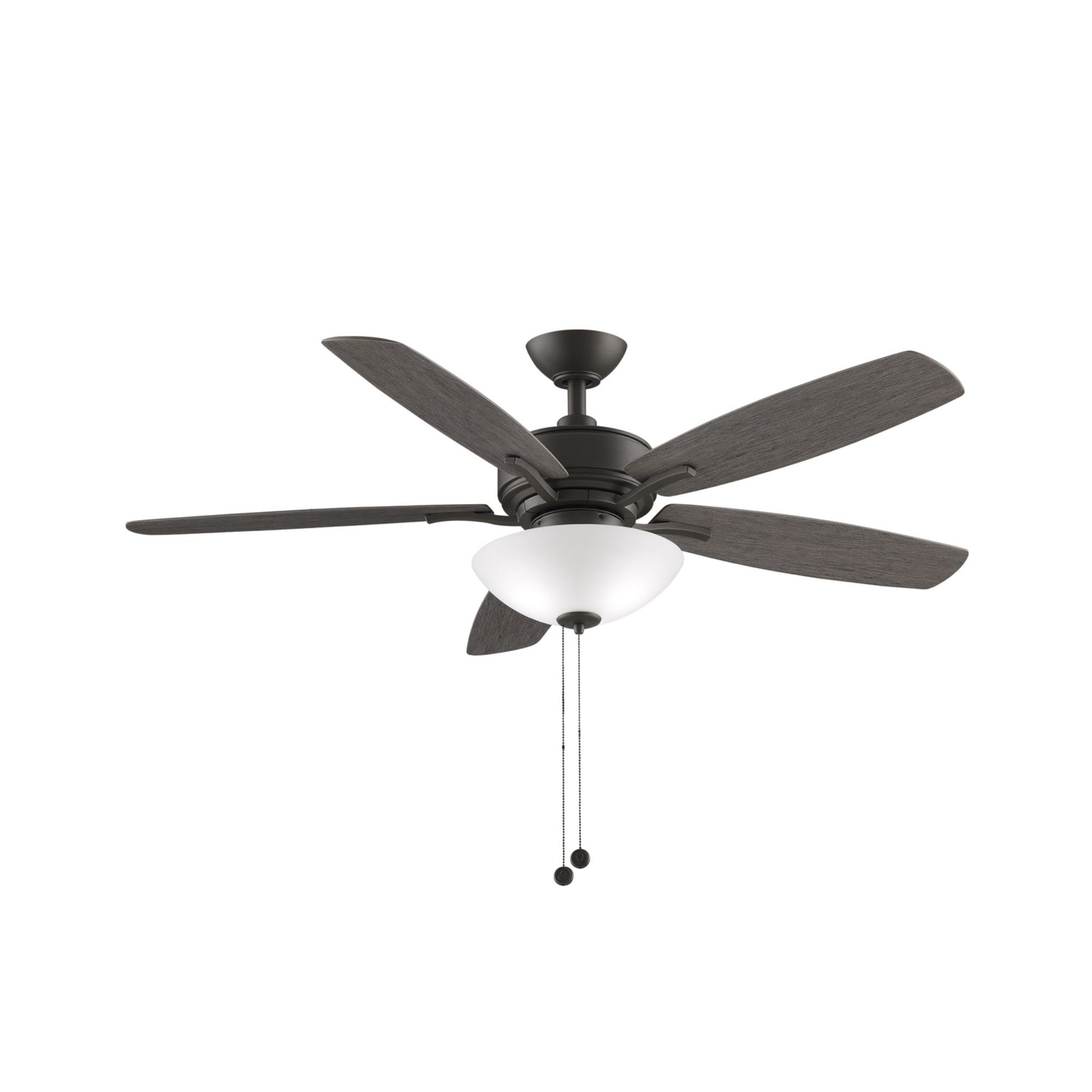 52 Inch Matte Greige Ceiling Fan with Light Kit & Pull Chain - Aire Deluxe Modern Ceiling Fan for Living Room, Bedroom, Kitchen & Office - Quiet Energy Efficient Cooling with Stylish Matte Finish