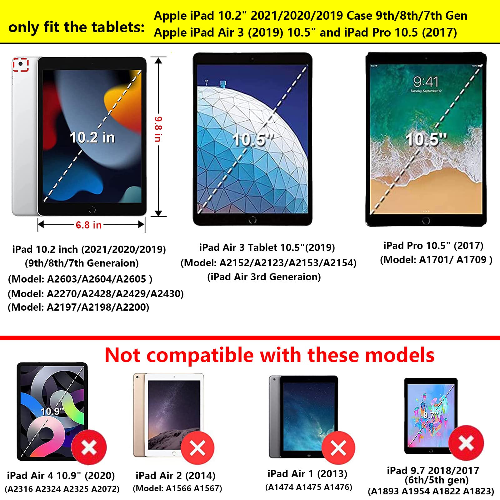Premium PU Leather iPad Case 10.2
