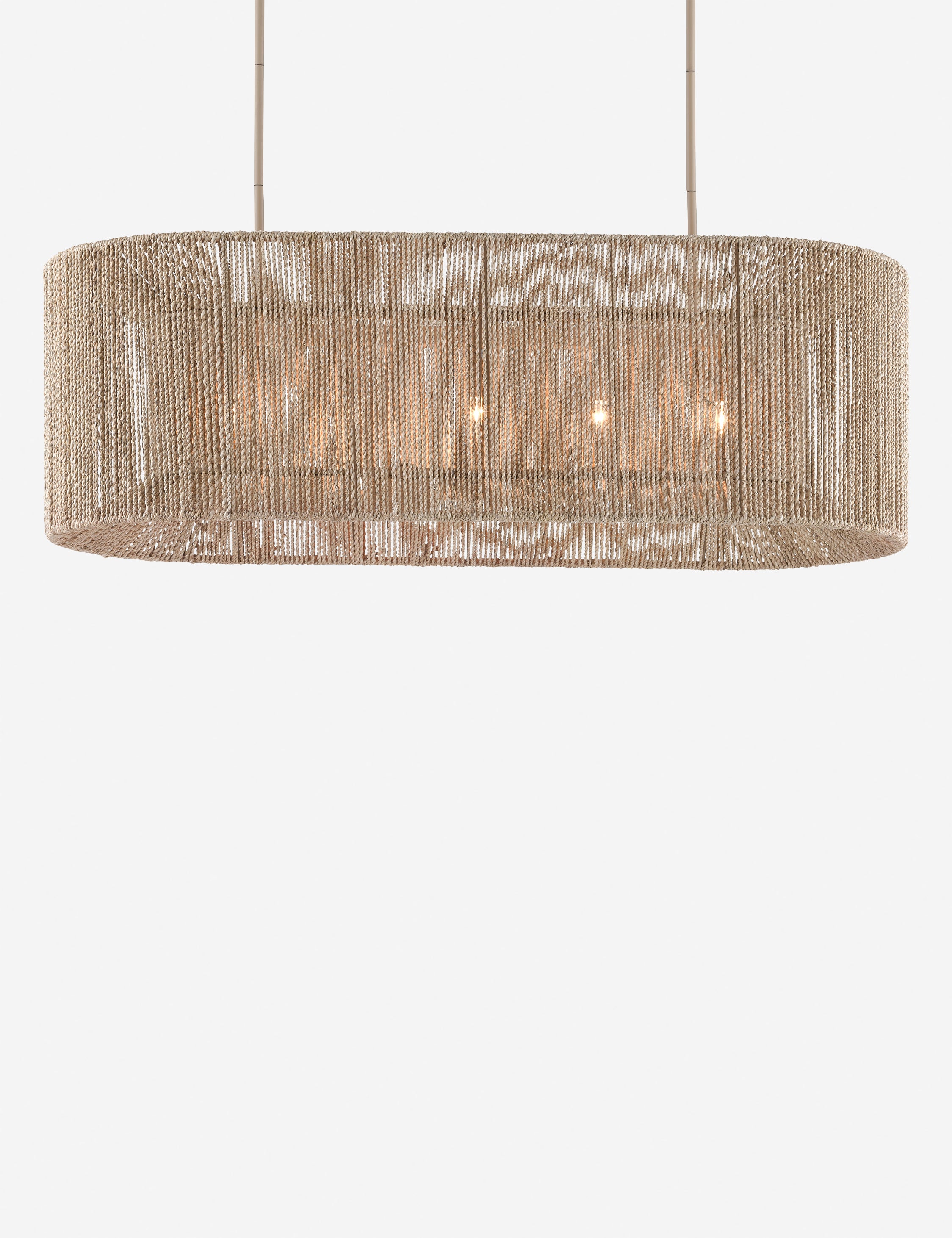 Bartlett Linear Chandelier - Modern 6-Light LED Pendant Lighting Fixture for Dining Room, Kitchen Island & Entryway