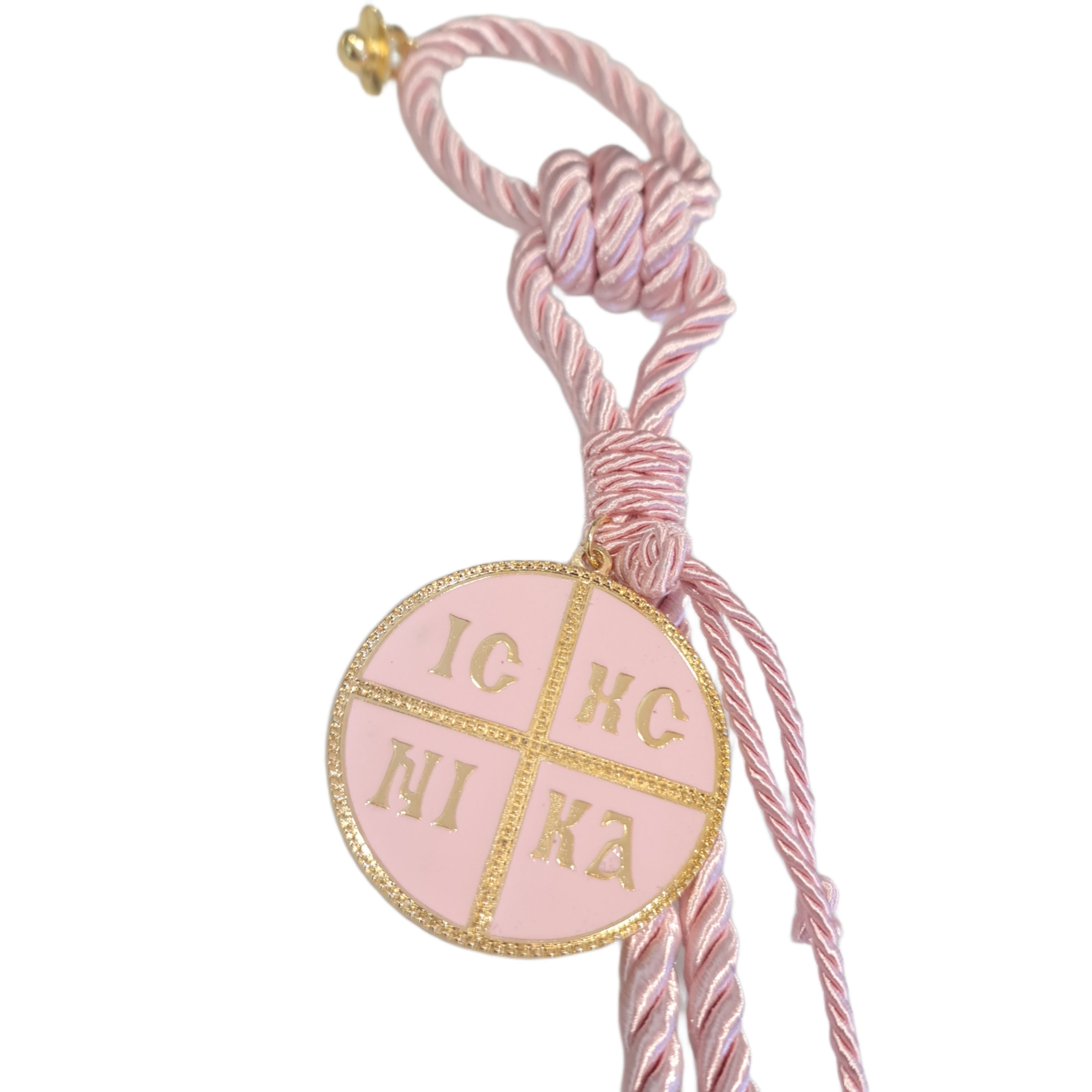 Greek Constantinato Gouria Pink - Traditional Greek Evil Eye Protection Charm for Babies & Children | Perfect for Nursery Decor, Baby Shower Gifts & Good Luck Charms