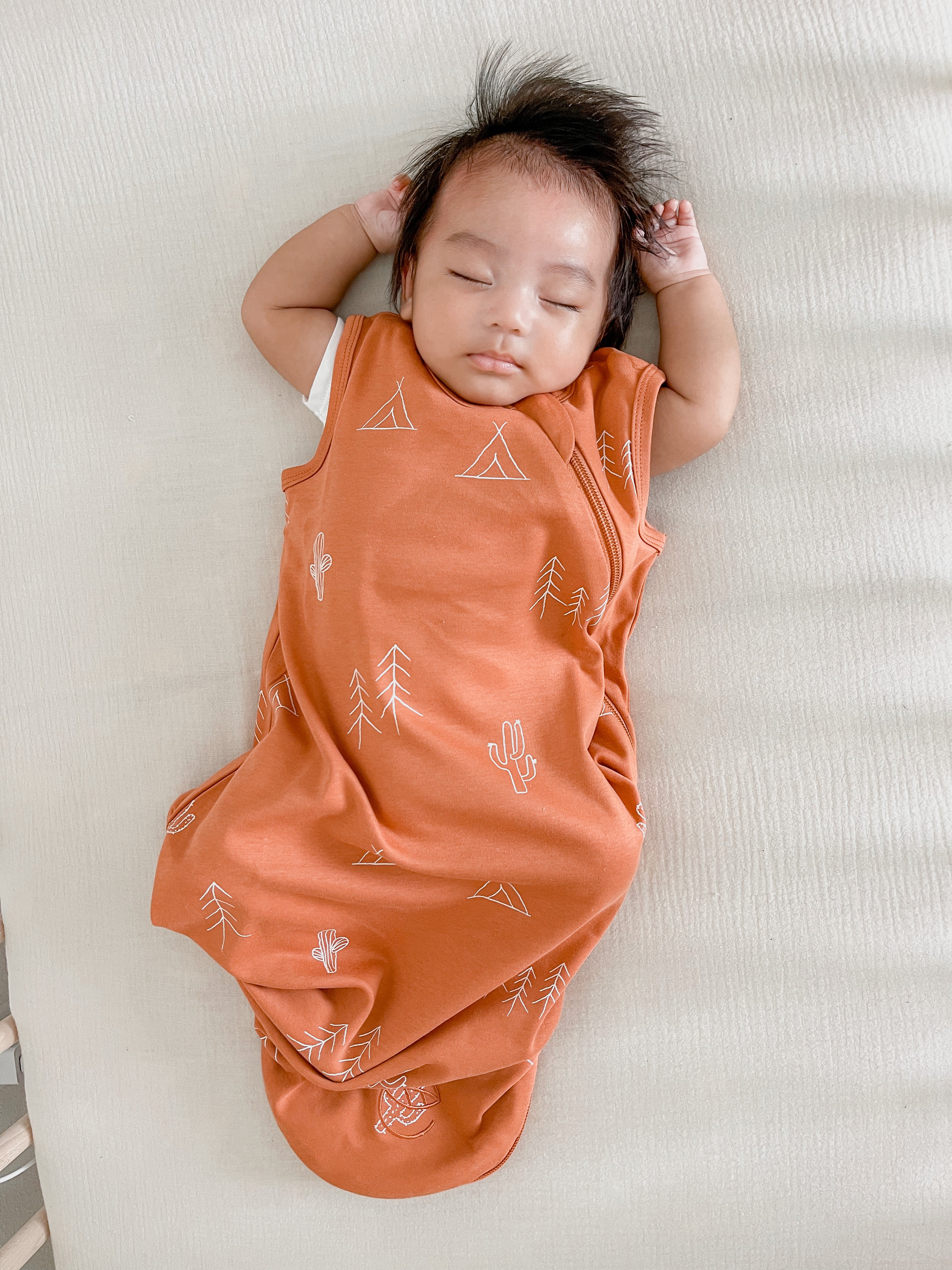 Ecolino Organic Cotton Baby Sleep Sack - Breathable & Comfortable for Newborns & Toddlers - Perfect for Nursery, Travel & Bedtime - Desert Design