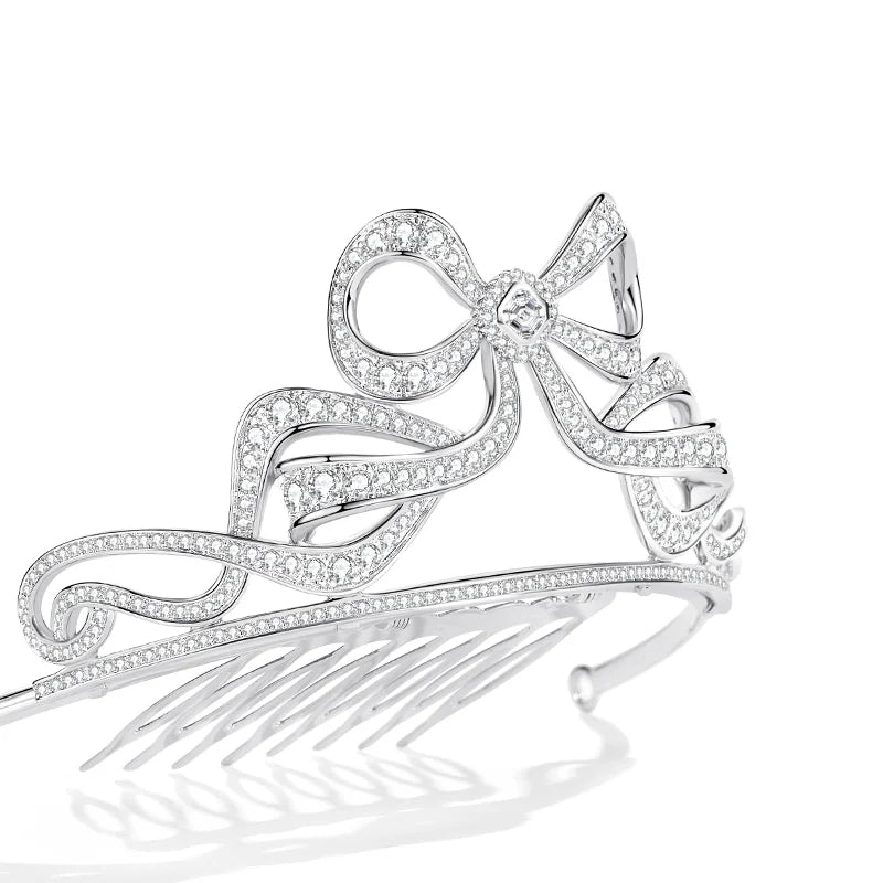 Grace Mini Tiara with Comb - Elegant Hair Accessory for Weddings, Prom & Special Occasions | Perfect Bridal Crown for Women & Girls