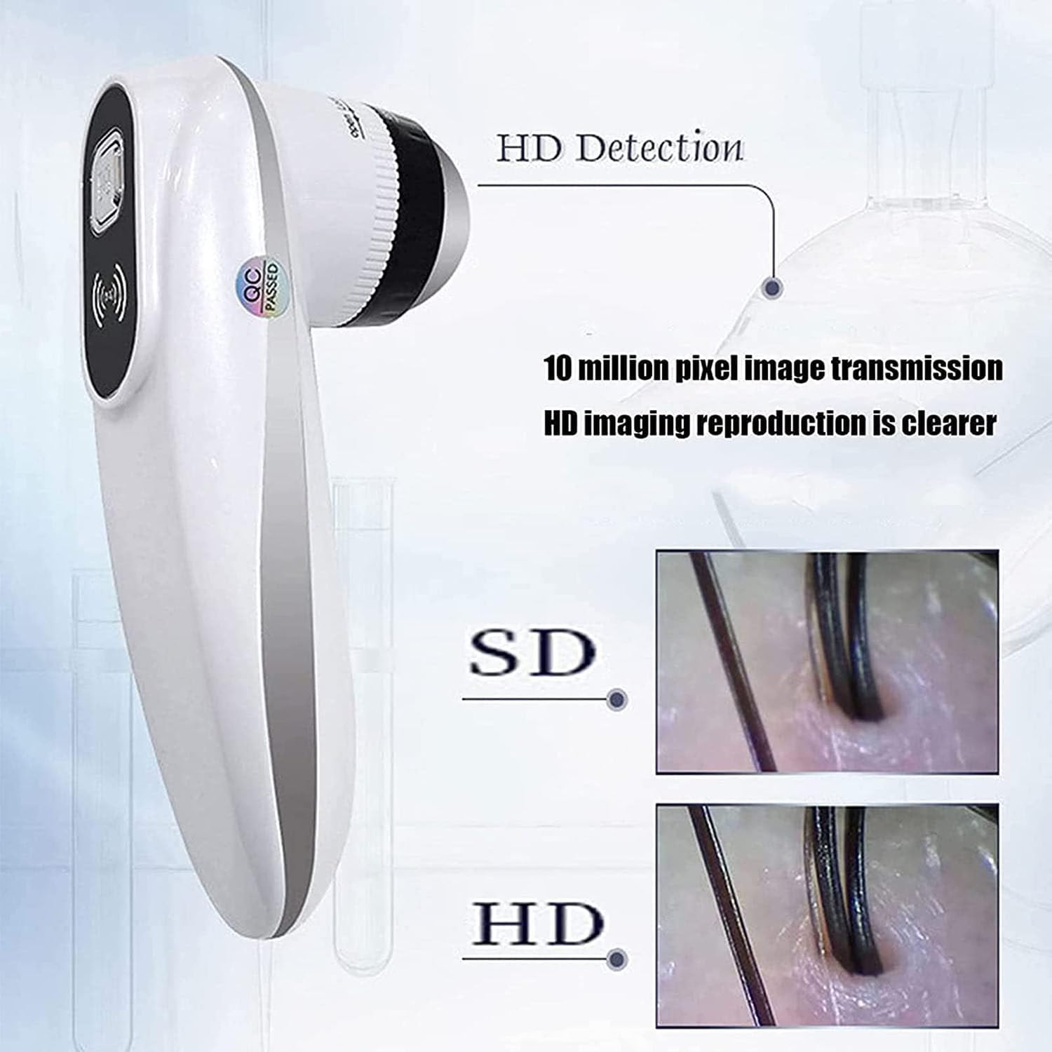 GTANND 50x/200x WiFi (5G) Hair & Scalp Microscope Detector - 1000W Pixels, Switchable Magnification for Professional Skin Analysis | Perfect for Beauty Salons, Dermatology Clinics & Home Hair Care
