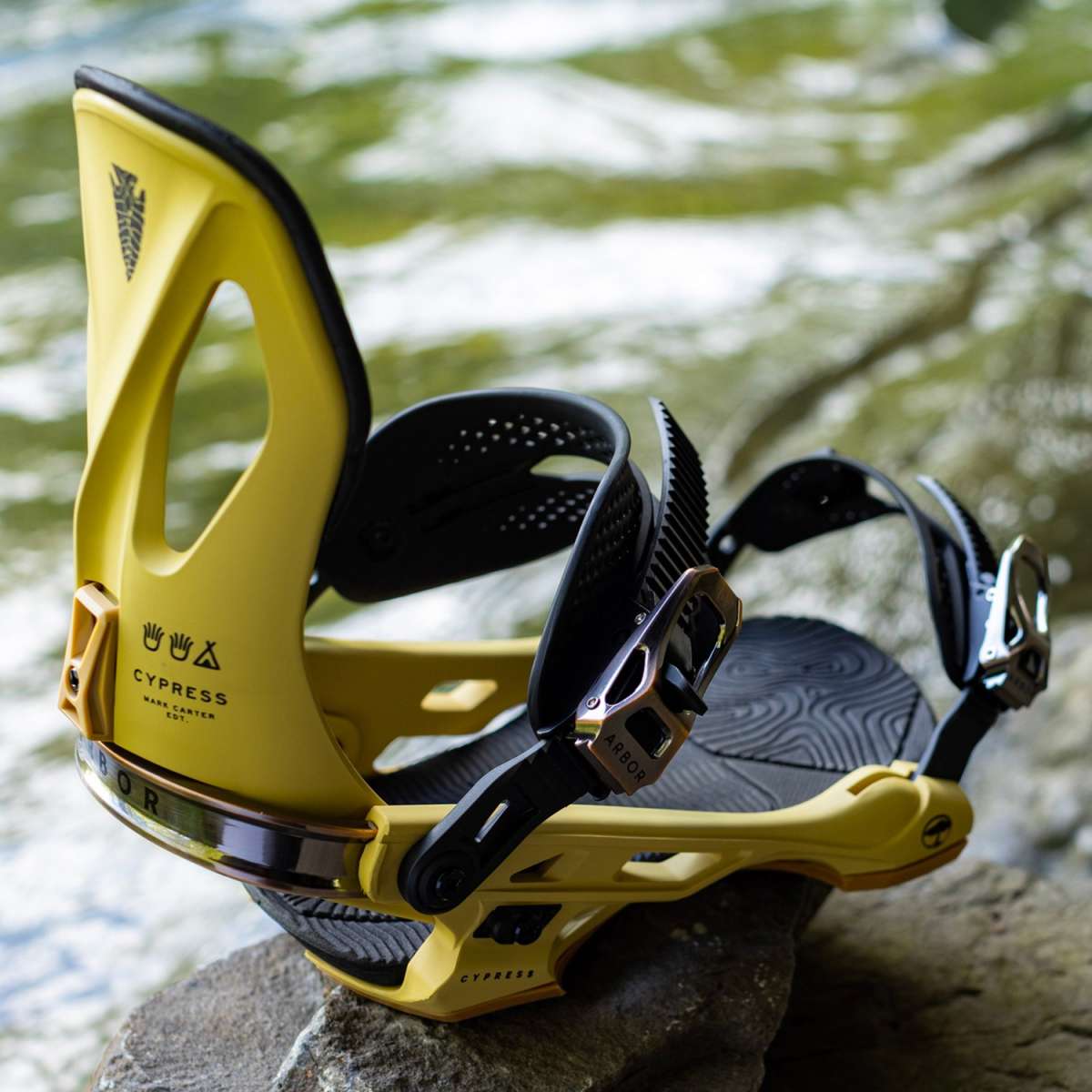 Arbor Cypress Snowboard Bindings 2024 - Premium All-Mountain Snowboard Bindings for Men & Women - Perfect for Freeride, Powder & Park Riding