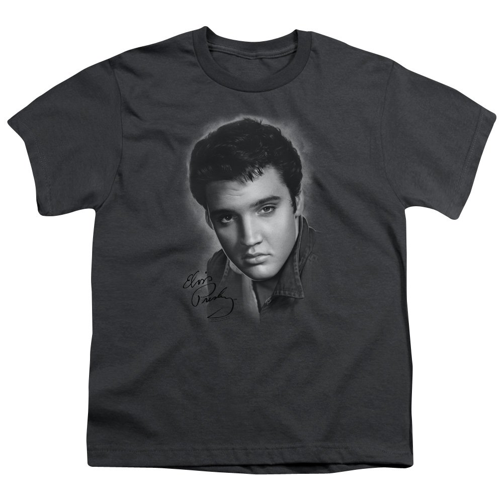Elvis Presley Vintage Portrait Youth T-Shirt - Classic Rock Music Fan Gift for Men & Women - Perfect for Concerts, Parties, and Casual Wear