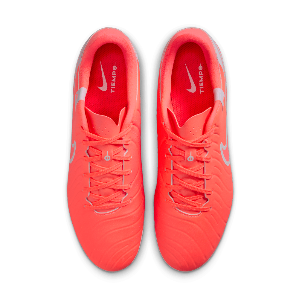 Nike Tiempo Legend 10 Academy FG/MG Soccer Cleats for Men - Hot Lava/White - Firm Ground & Multi-Ground Football Shoes - Perfect for Training & Match Play