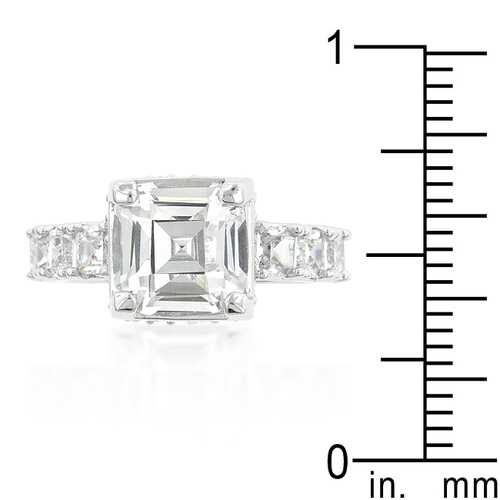 Exquisite Asscher Cut Diamond Engagement Ring for Women - Vintage & Elegant Wedding Band, Perfect for Proposals, Anniversaries & Special Occasions