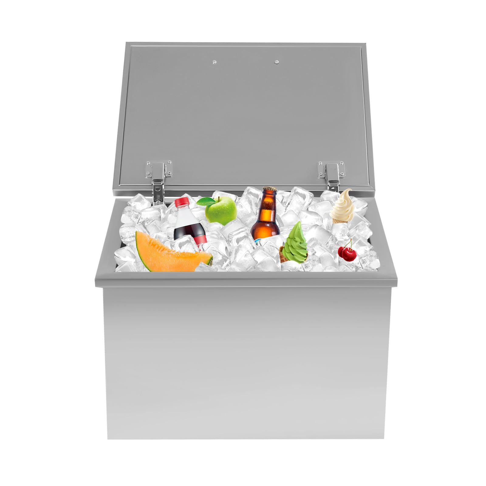 Premium 50L/52.8Qt Stainless Steel Drop-In Ice Chest Cooler - 20