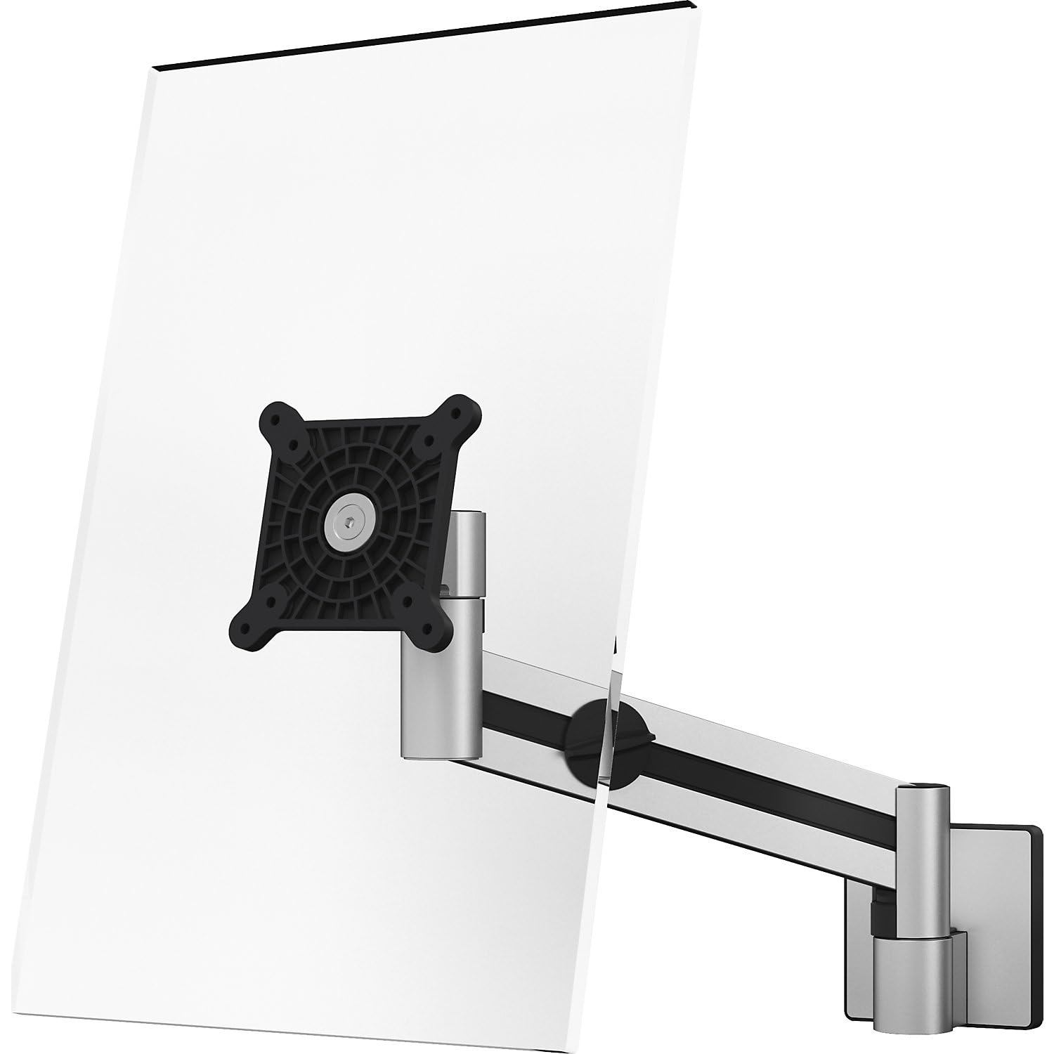 Premium Gas Spring Monitor Wall Mount for 21-27 Inch Screens - Heavy Duty VESA 75/100 Compatible Bracket with Adjustable Height, Rotation & Tilt - Perfect for Home Office, Gaming Setup & Workspace Ergonomics
