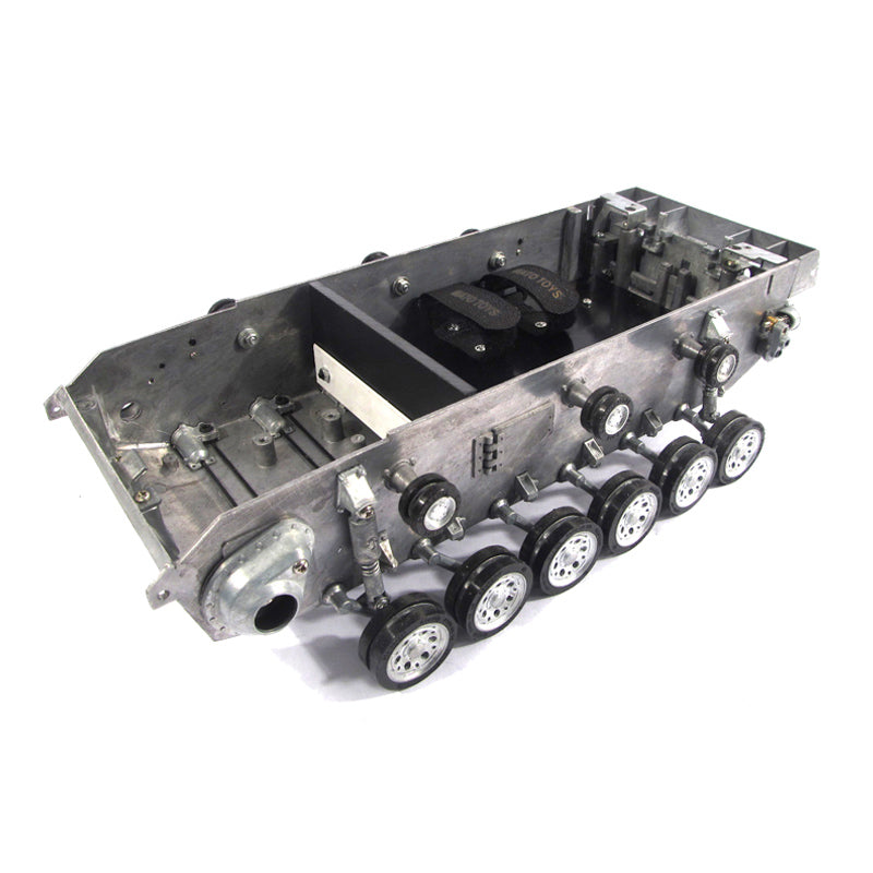 1/16 Scale Mato German Panzer III RTR RC Tank - Metal Spring Chassis, Torsion Bar Road Wheels, Machine Gun & Armored Fan Cover | WWII Military Model for Collectors & Battle Reenactments