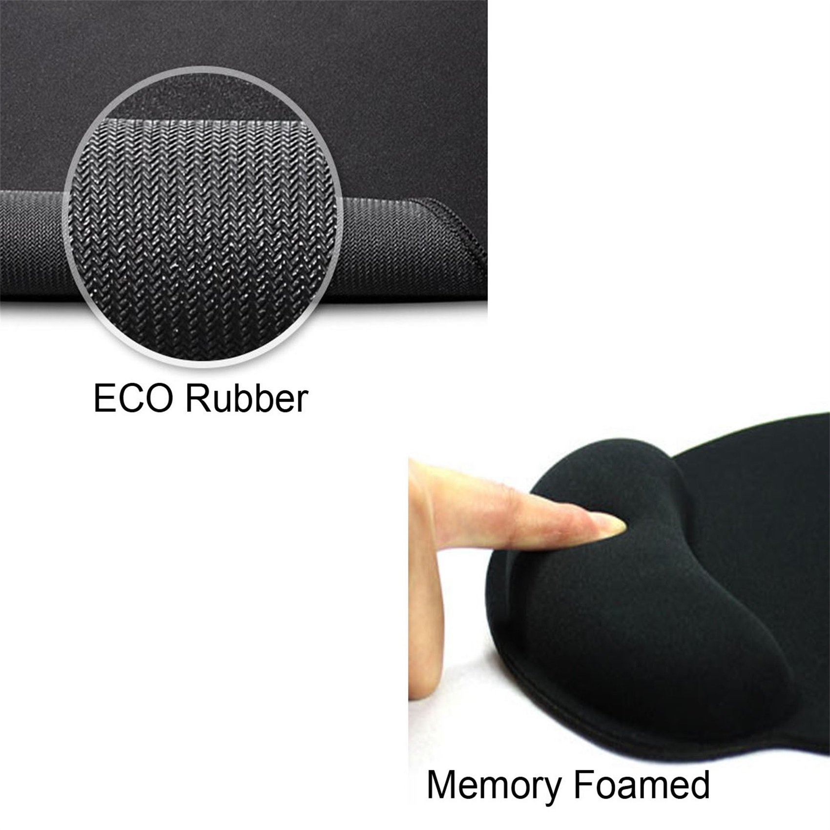 MSD Ergonomic Mouse Pad with Wrist Support - Cold Penguin Ice White Wildlife Design for Comfort & Protection | Perfect for Office, Gaming & Computer Work
