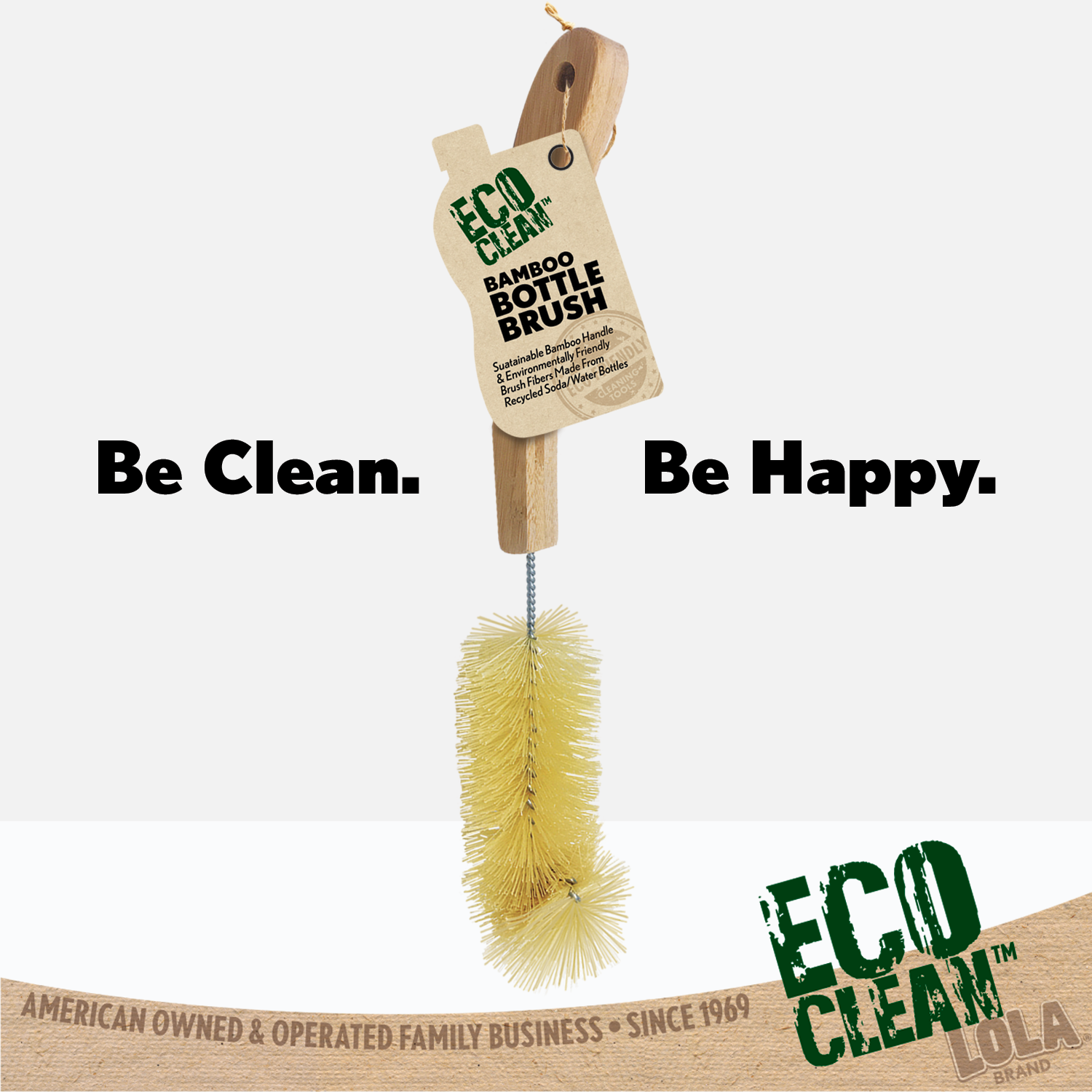 Eco-Friendly Bamboo Bottle Brush Set - 6 Pack | Natural Cleaning Brush for Water Bottles, Baby Bottles & Mason Jars | Sustainable Kitchen & Camping Essential