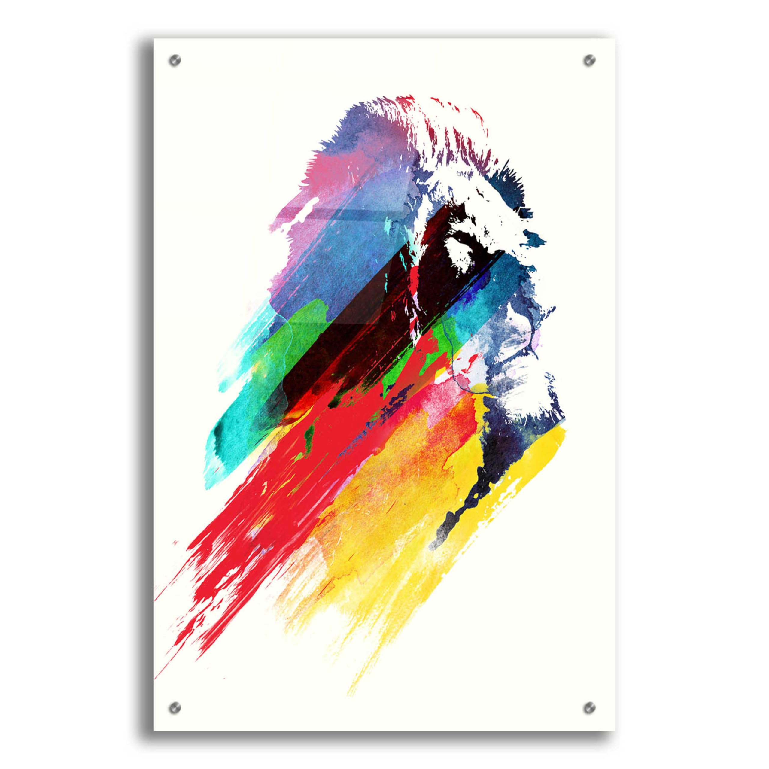 Epic Art 'Our Hero' by Robert Farkas - Premium Acrylic Glass Wall Painting 24x36 Inches - Perfect for Living Room, Bedroom, or Office Decor