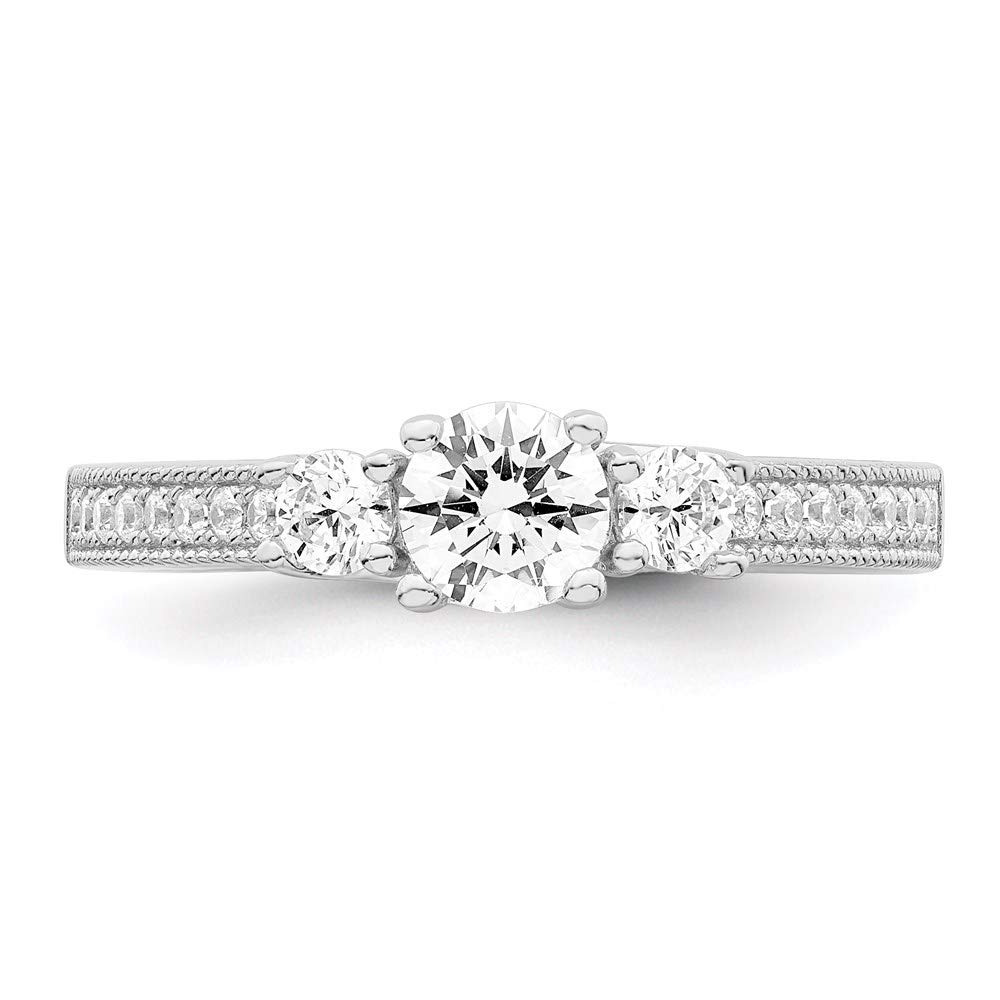 925 Sterling Silver & Cubic Zirconia Embers Ring - Elegant Women's Fine Jewelry Gift for Anniversary, Birthday & Valentine's Day | Perfect for Date Nights & Special Occasions