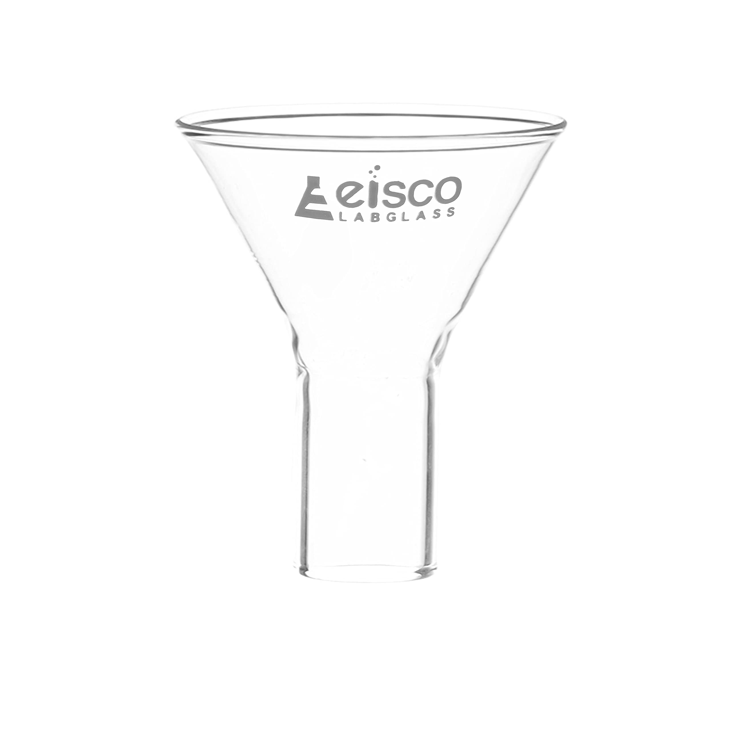 EISCO 45mm Borosilicate Glass Powder Funnel with 60º Angle & 20mm Plain Stem - Lab, Chemistry & DIY Science Experiments - Perfect for Precise Powder Transfer & Measuring