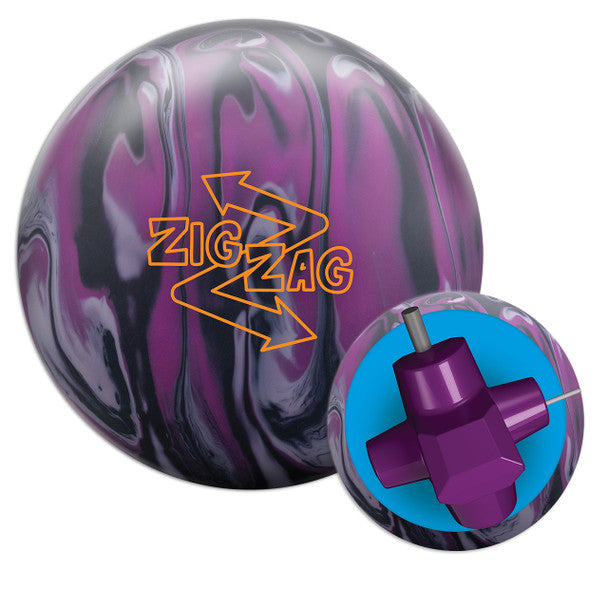 Radical ZigZag Solid Bowling Ball - High Performance Reactive Resin Ball for Hook Potential | Perfect for League Play & Tournament Competition